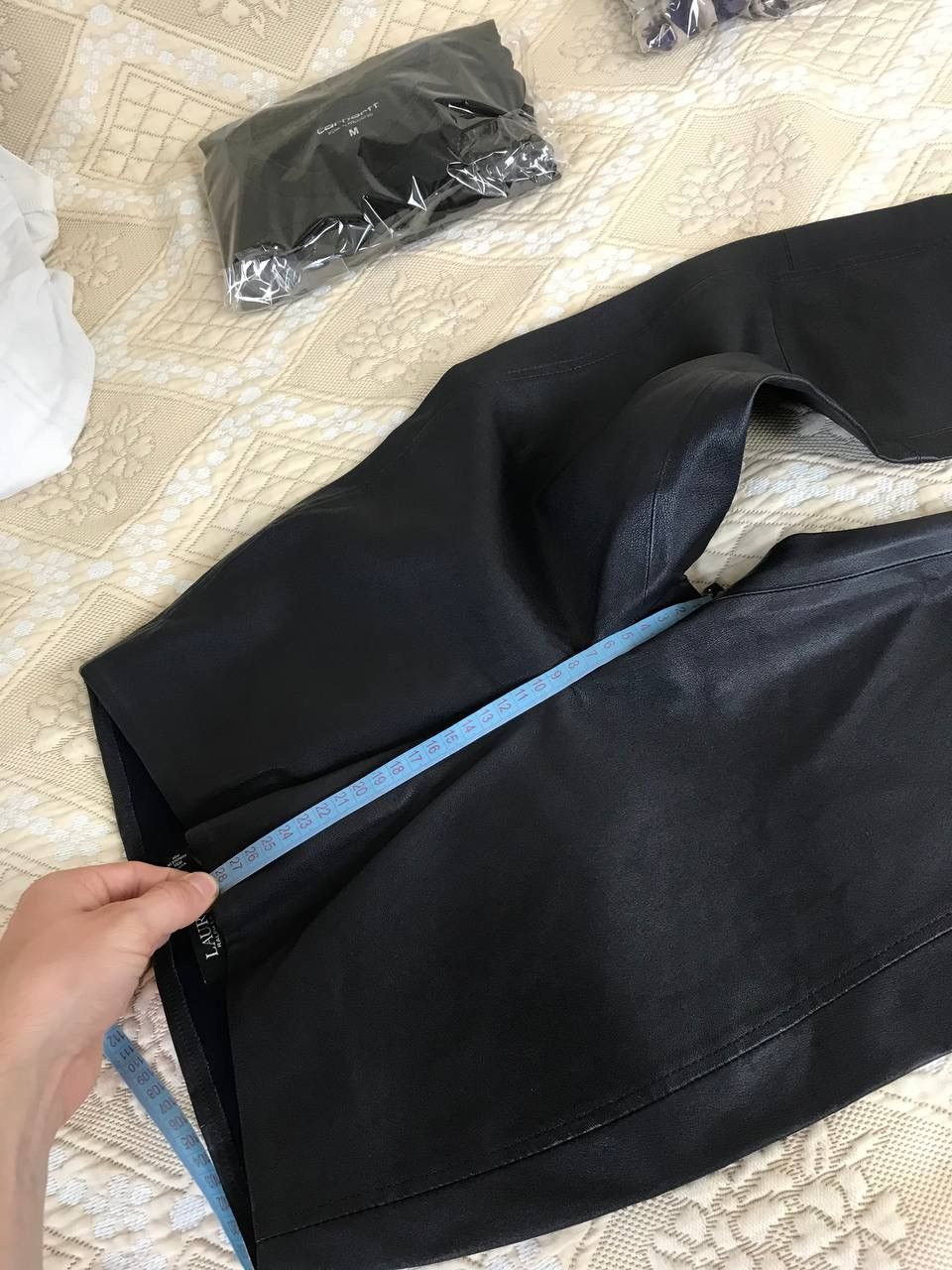 Lauren Ralph Lauren × Polo Ralph Lauren × Ralph Lauren Black Label 🔥 Lauren Ralph Lauren Skinny Leather Ankle Pants Stretch Size 27" / US 4 / IT 40 - 17 Thumbnail
