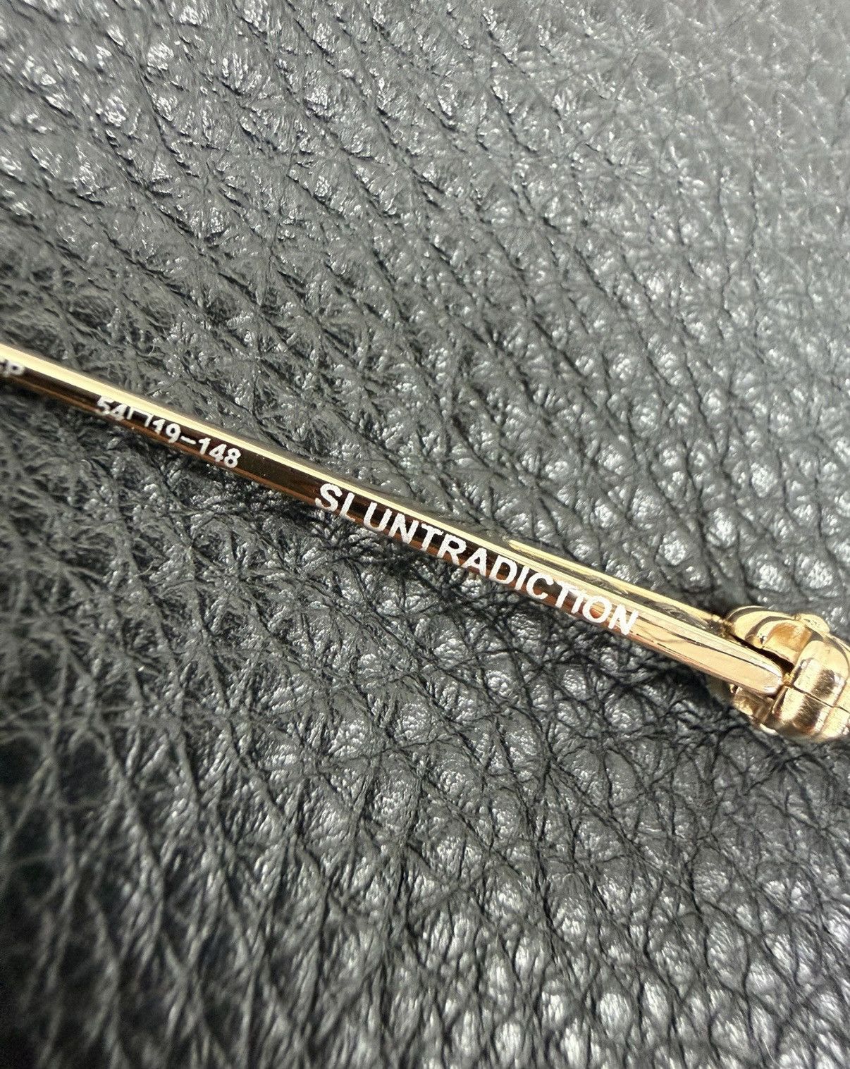 Chrome Hearts Chrome Hearts SLUNTRADICTION Gold Cross Ball Glasses Size ONE SIZE - 8 Thumbnail