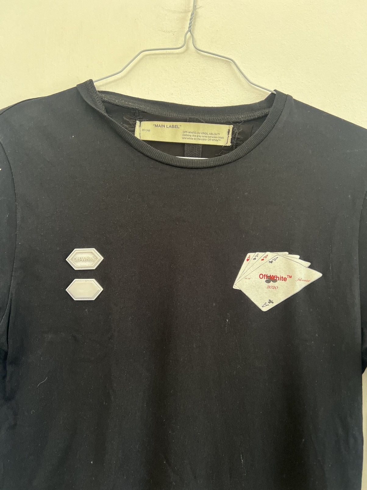 Off-White Off white Hand Card Long Sleeve TEE Size US S / EU 44-46 / 1 - 5 Thumbnail
