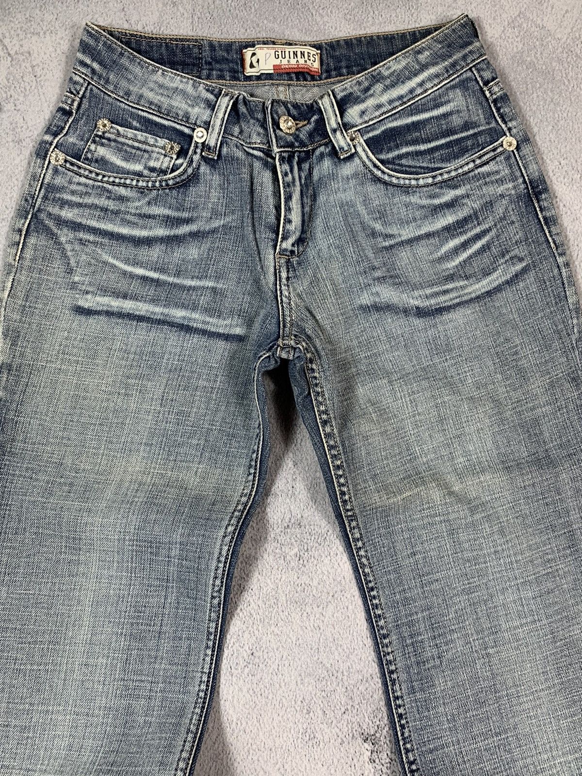 Japanese Brand × Vintage Vintage Y2K Japanese flared faded jeans denim size 25 Size 25" / US 0 / IT 36 - 5 Thumbnail