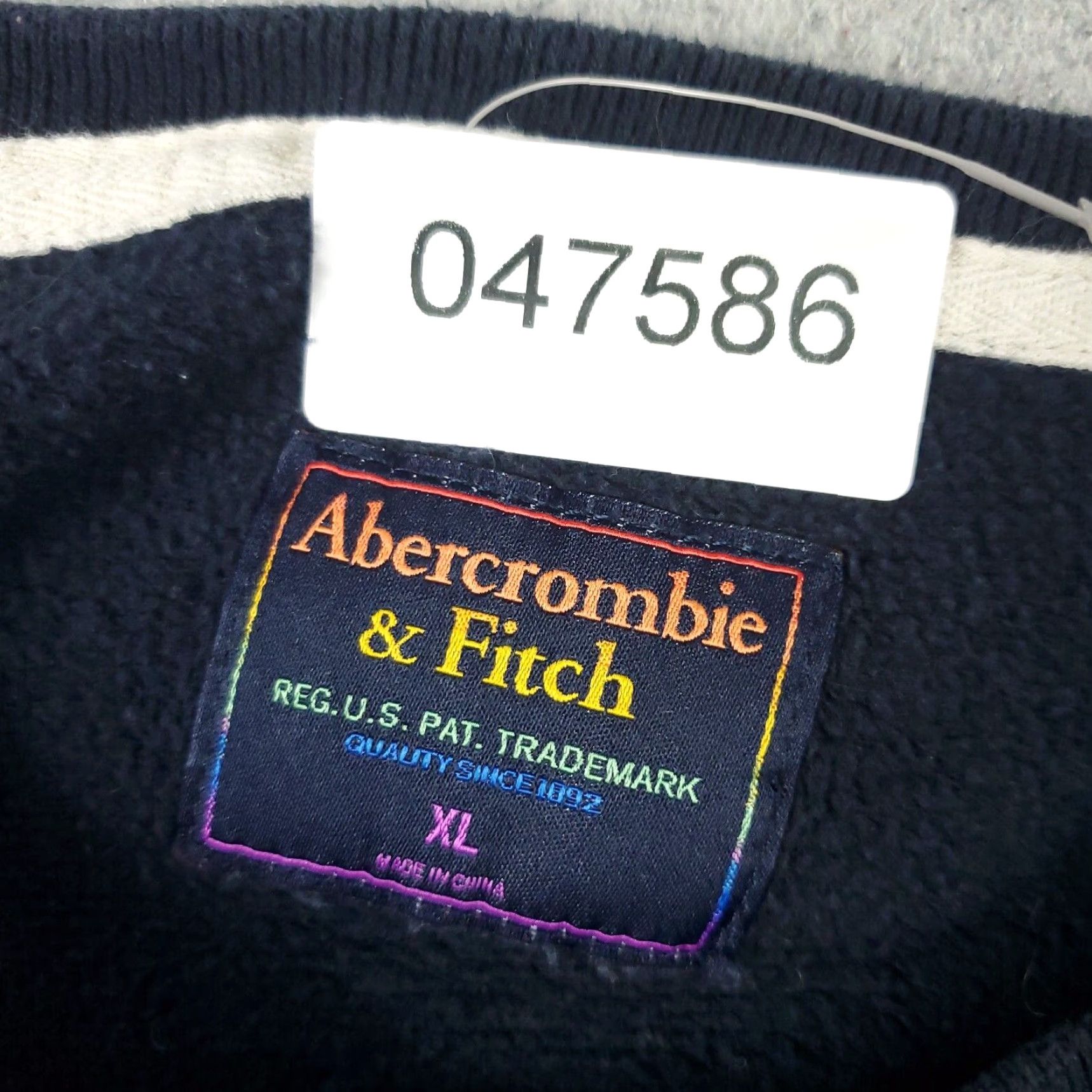 Abercrombie & Fitch Abercrombie & Fitch Pullover Sweater Mens XL Blue Crew Neck Cotton Blend Size US XL / EU 56 / 4 - 8 Thumbnail