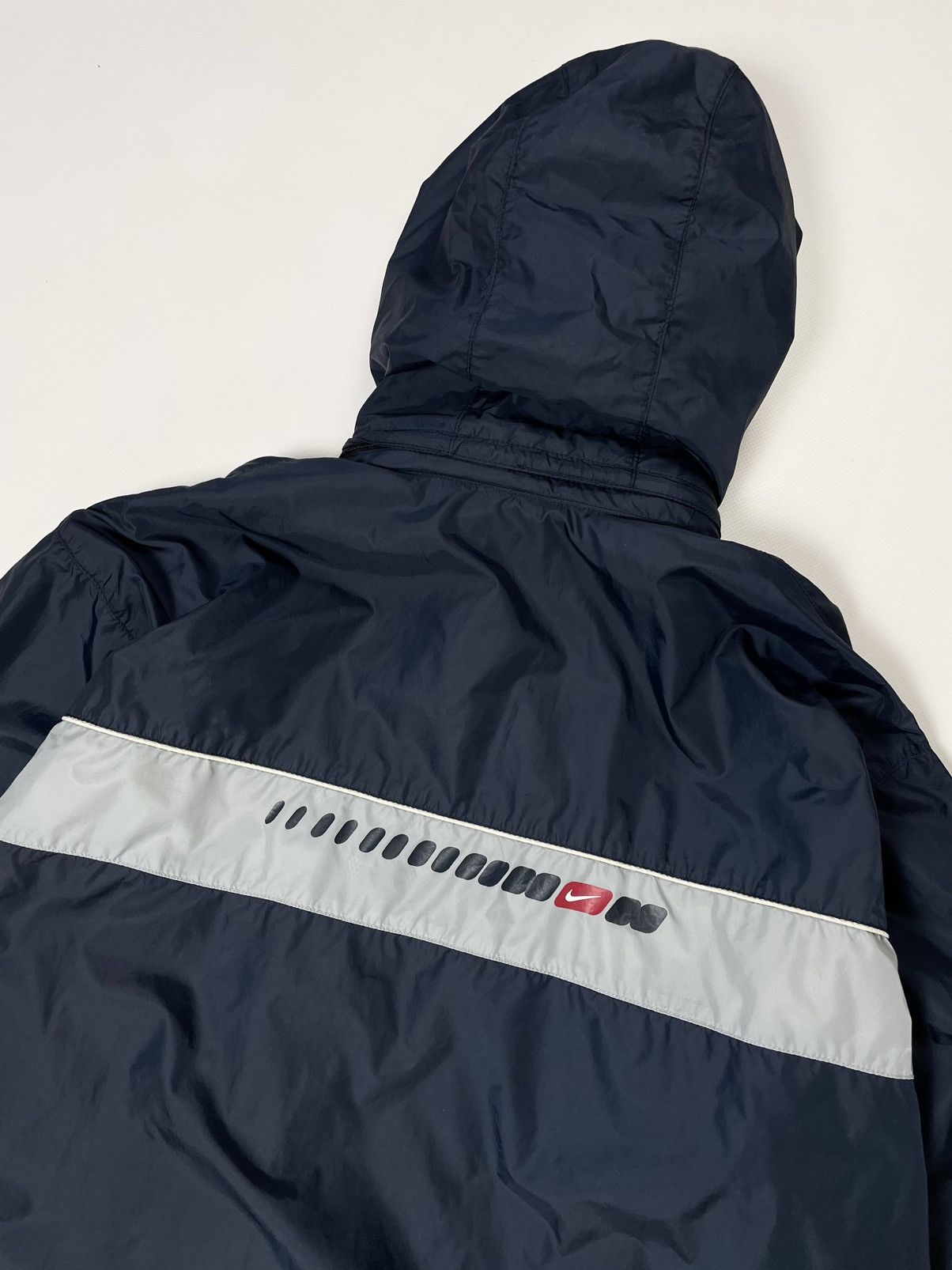 Nike NIKE 🥶 00s vintage nylon blue hooded light jacket Size US XL / EU 56 / 4 - 12 Thumbnail