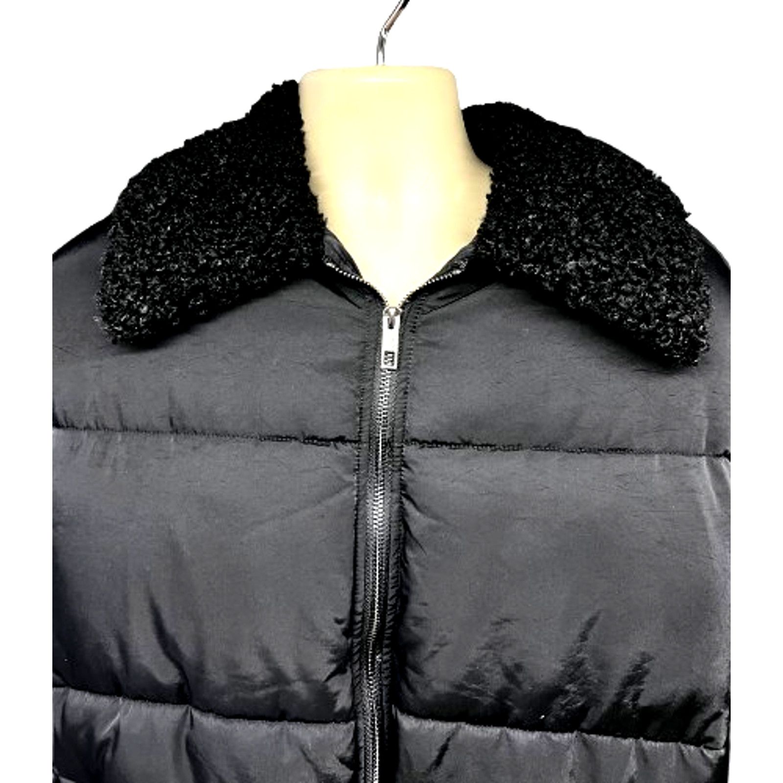 Urban Outfitters Urban Outfitters Black Zip Up Puffer Jacket M Sherpa Collar Size US M / EU 48-50 / 2 - 5 Thumbnail