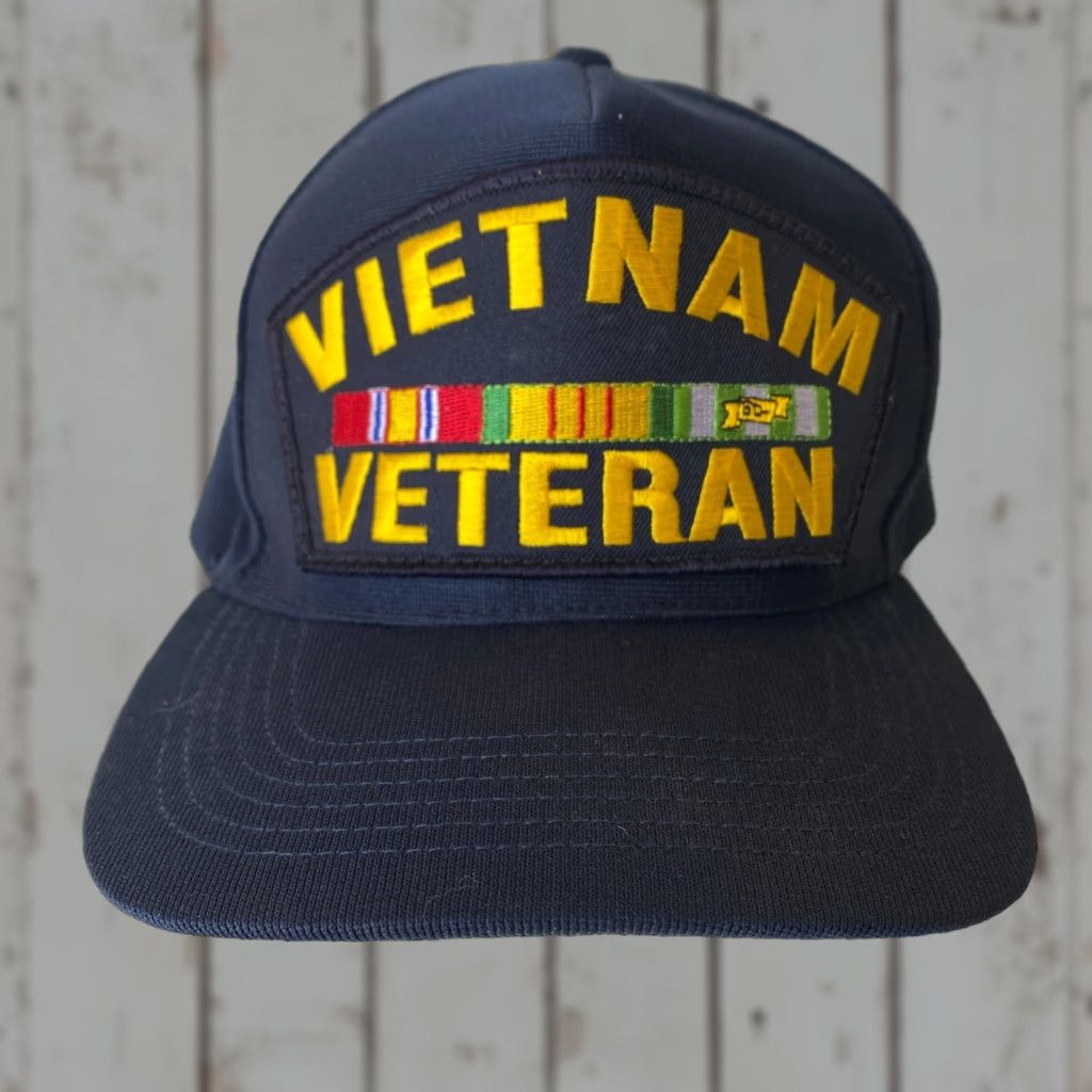 Vintage VINTAGE Vietnam Veteran Hat Large Patch Snapback Northstar Made in USA Size ONE SIZE - 1 Thumbnail