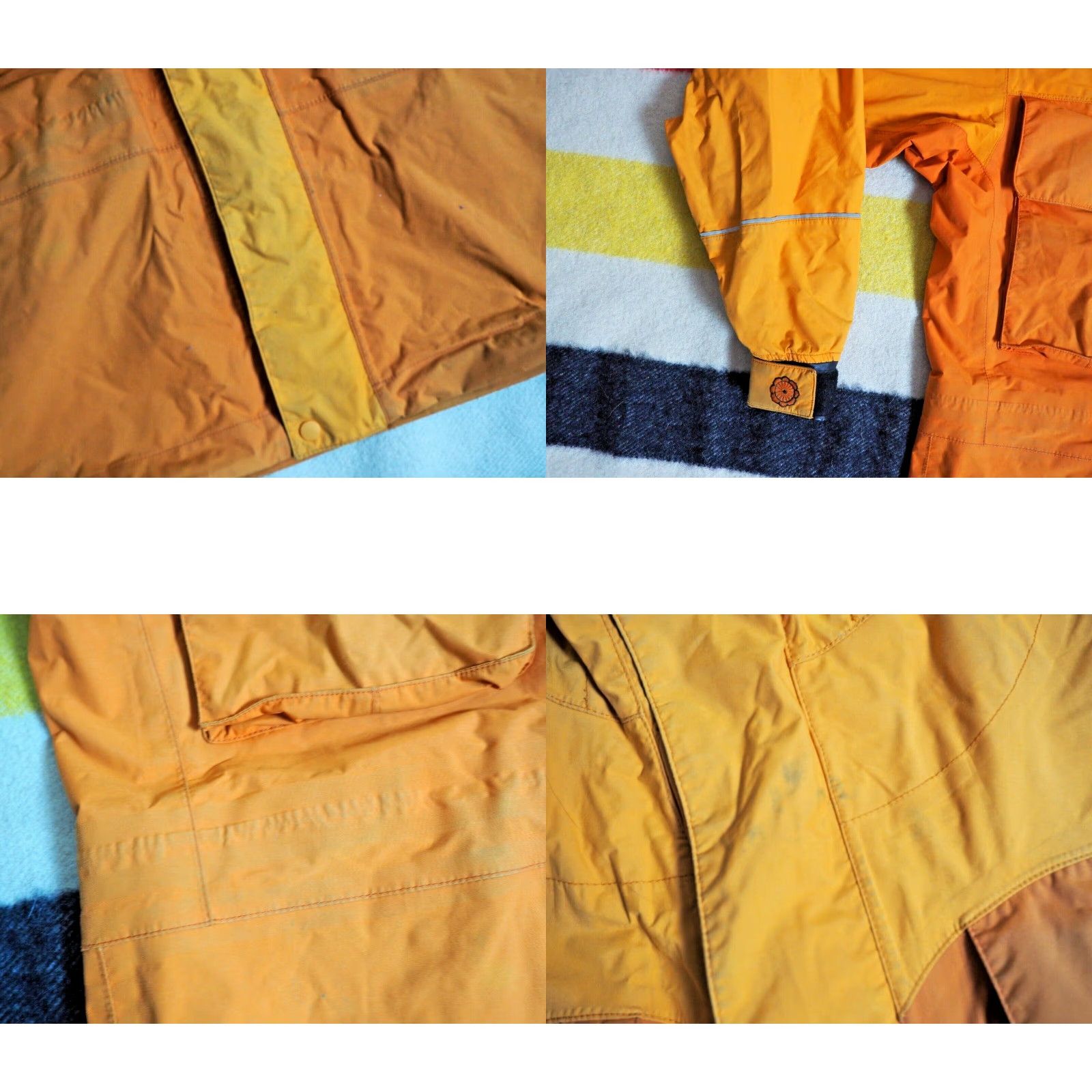 Patagonia PATAGONIA Hooded Shell Jacket Gorp Mens S Orange Two-Tone Logo 2006 Lotus Design Windbreaker Streetwear Size US S / EU 44-46 / 1 - 10 Thumbnail