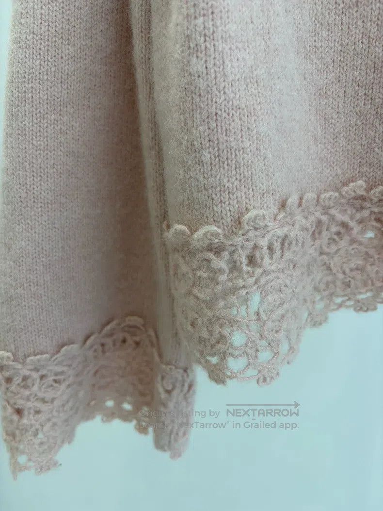 Chanel Chanel Pink lace cardigan coat Size XS / US 0-2 / IT 36-38 - 4 Thumbnail