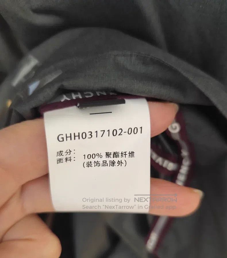 Givenchy Givenchy Men's Smoke Gray Hooded Jacket 100% Polyester Size US XL / EU 56 / 4 - 7 Thumbnail