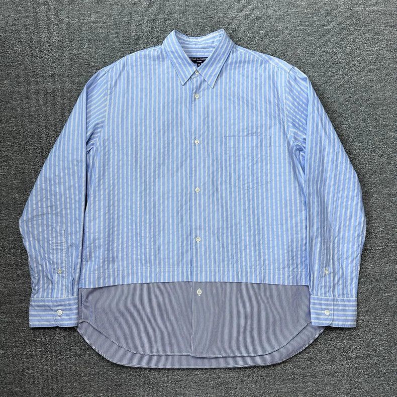 Comme des Garcons Comme Des Garcons Striped Patchwork Shirt Size US M / EU 48-50 / 2 - 1 Thumbnail