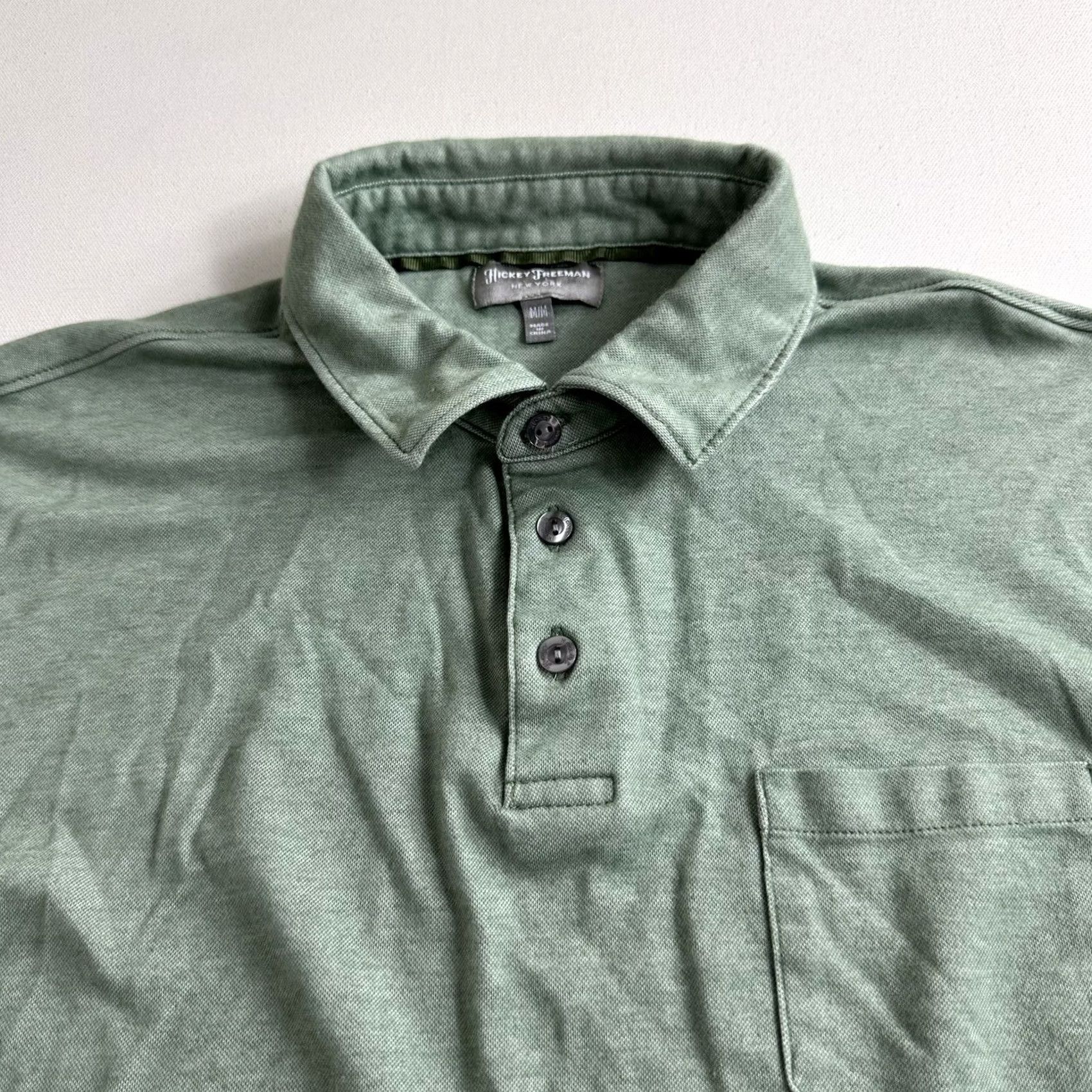 Vintage H Hickey Freeman Polo Shirt Mens Medium Blue Short Sleeve Collared Golf Stretch Size US M / EU 48-50 / 2 - 6 Thumbnail