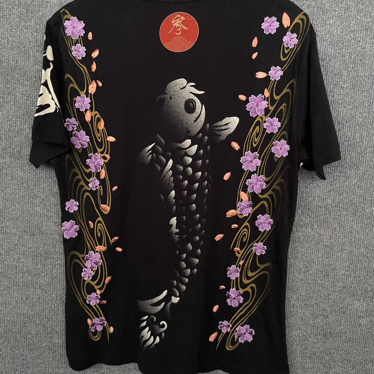 Japanese Brand Koi Fish Sukajan Karakuri Ed Hardy Affliction T Shirt Size US M / EU 48-50 / 2 - 6 Thumbnail