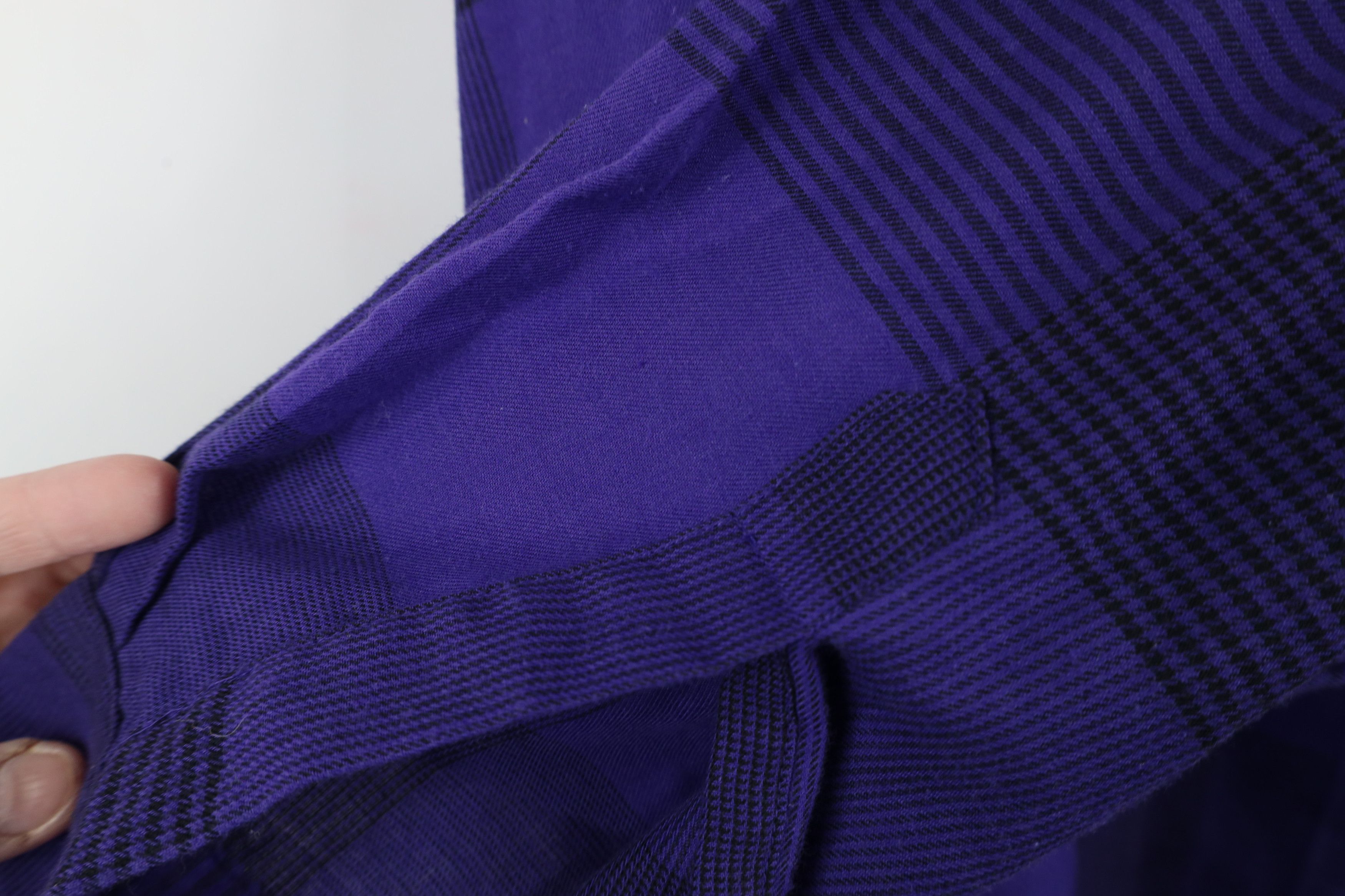 Vintage Vintage 90s Streetwear Flannel Button Down Shirt Purple Size US XL / EU 56 / 4 - 7 Thumbnail