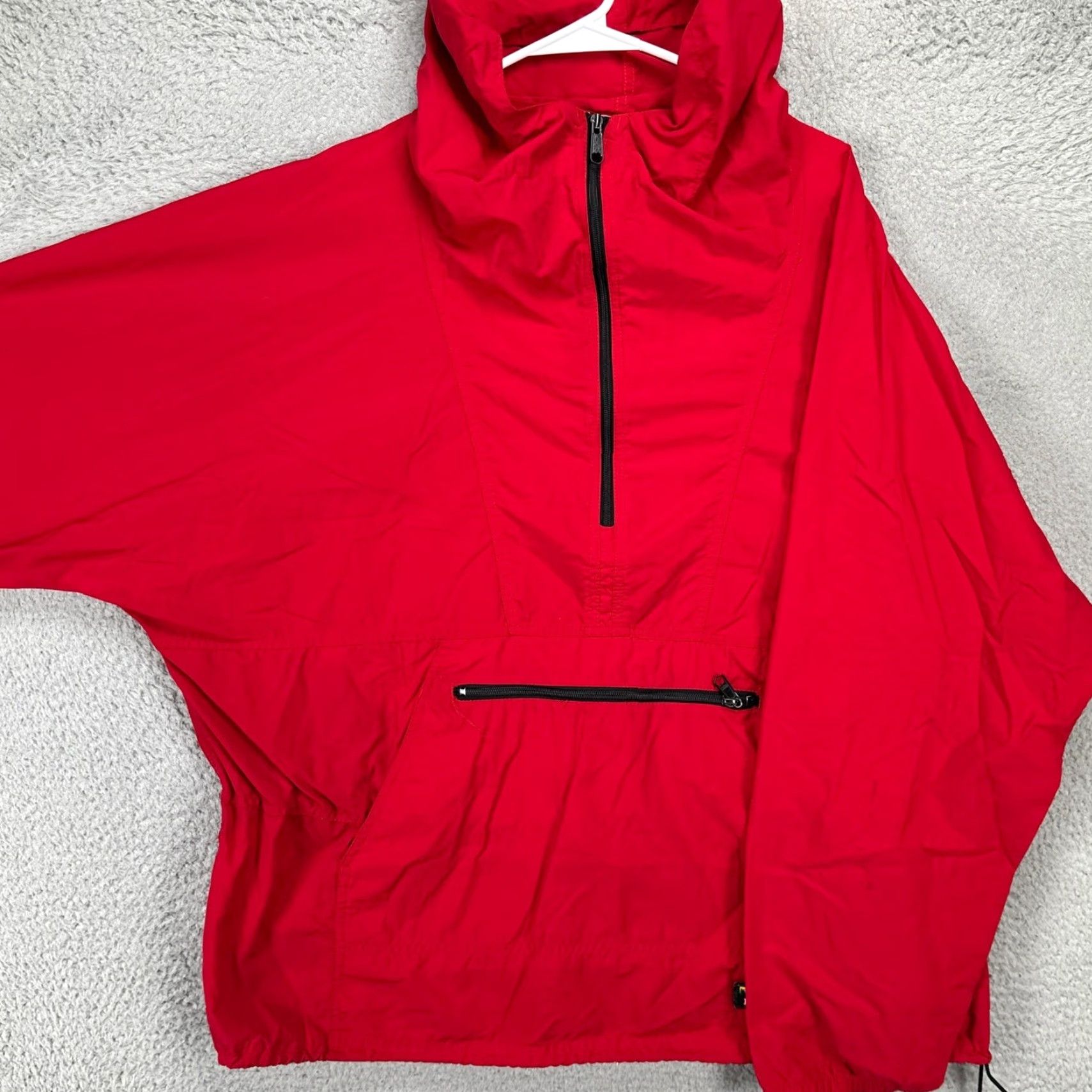 Vintage VINTAGE L.L. Bean Womens Hoodie Jacket 2XL Red Nylon Windbreaker Hiking Jackets Women 2XL Windbreaker Zip Sweatshirt Size XXL / US 16-18 / IT 52-54 - 2 Thumbnail