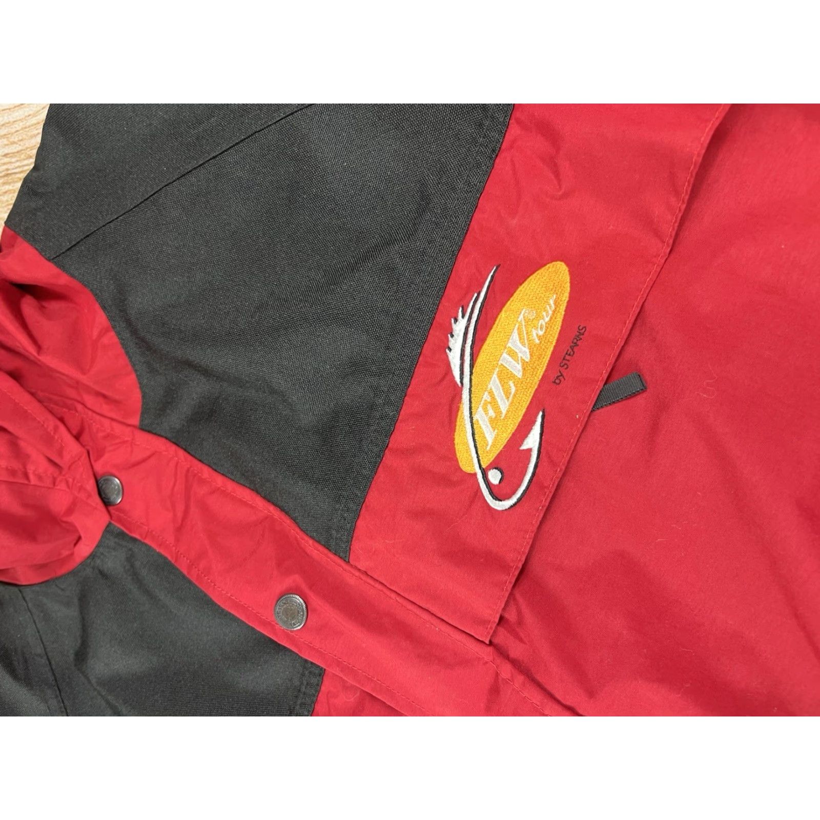 Rains Stearns Mens Rain Coat Jacket Drywear FLW Tour by Stearn Red Black Hooded M Size US M / EU 48-50 / 2 - 5 Thumbnail