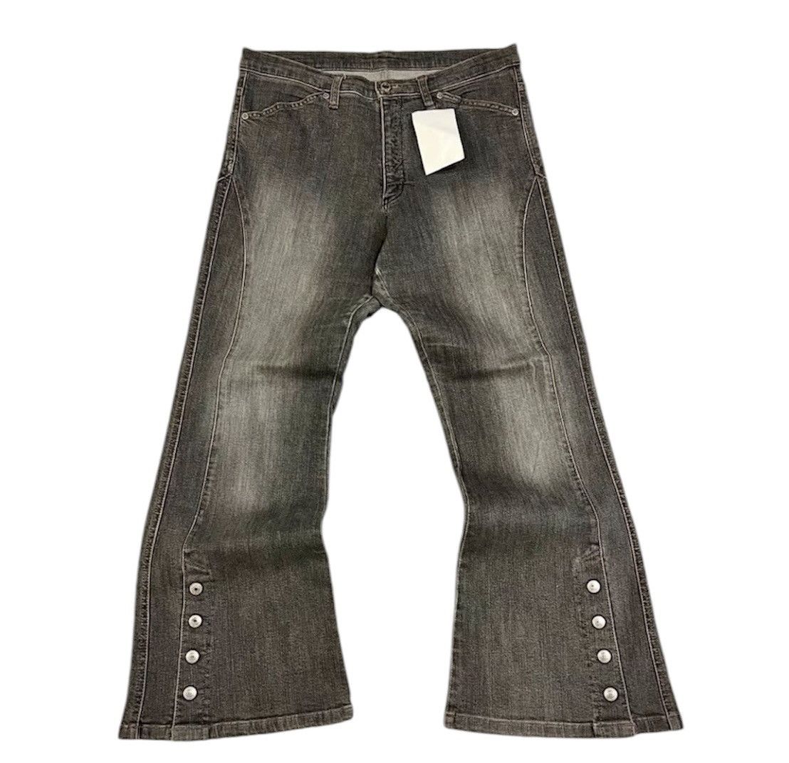 Isamu Katayama Backlash Japanese unknown brand flared wide jeans Size US 32 / EU 48 - 1 Thumbnail