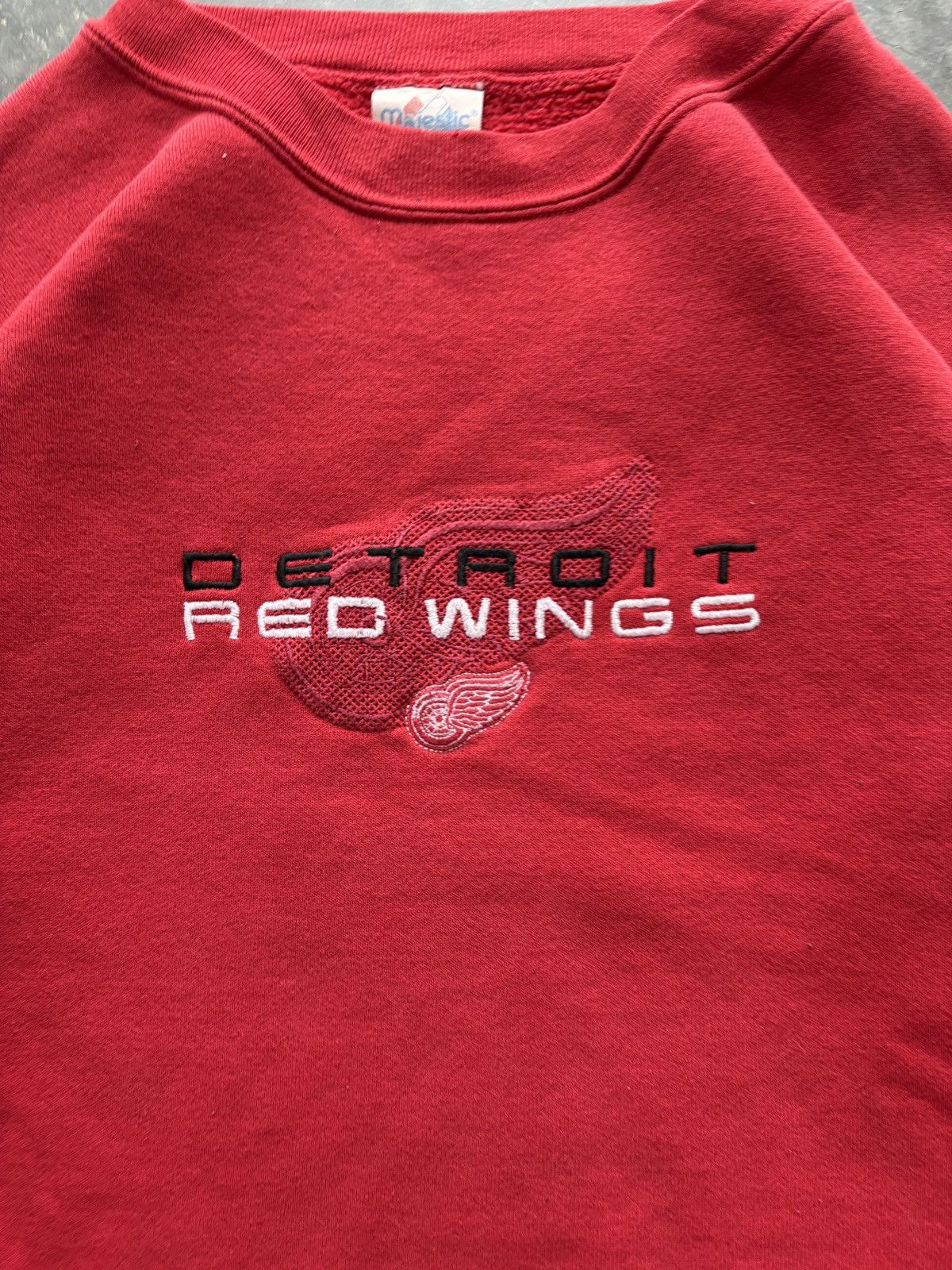 Majestic Vintage 90s NHL Detroit Red Wings Crewneck Sweatshirt Boxy Size US XL / EU 56 / 4 - 3 Thumbnail