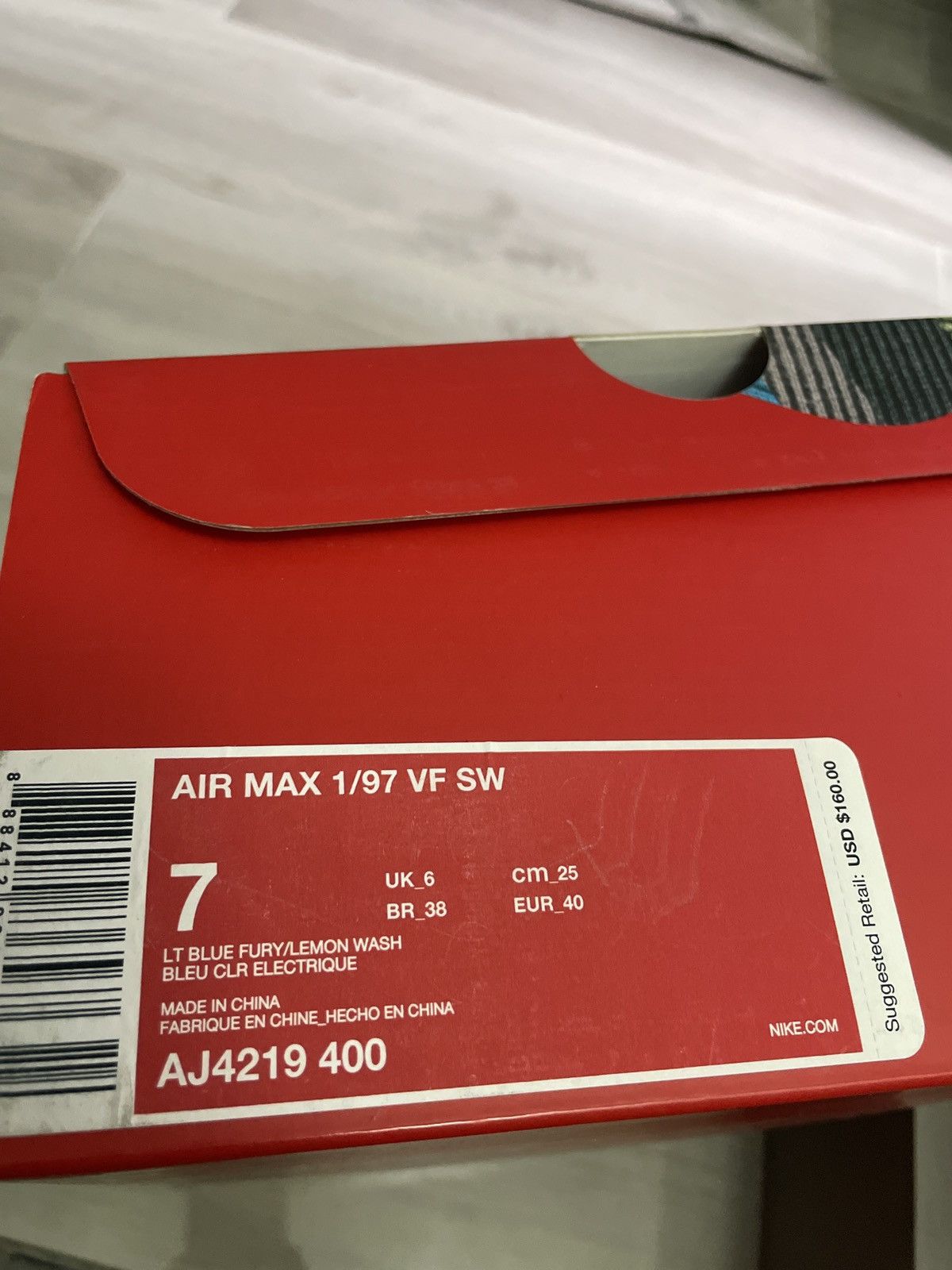 Nike Nike Air Max 1/97 Sean Wotherspoon VF SW (2018) Size US 7 / EU 40 - 10 Thumbnail