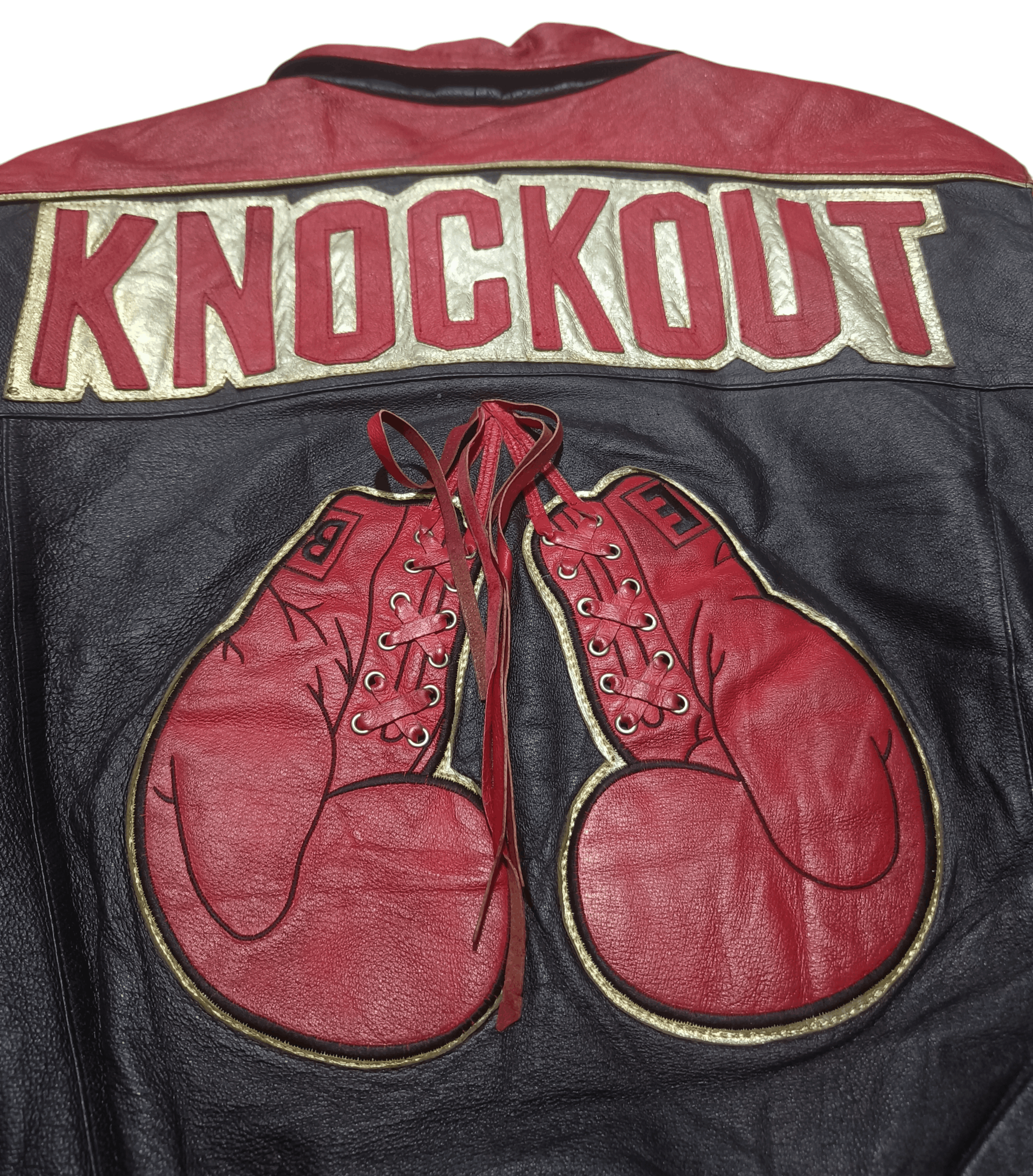 Vintage Vintage BOXING KNOCKOUT World Champ Genuine Leather Jacket Size US XL / EU 56 / 4 - 7 Thumbnail