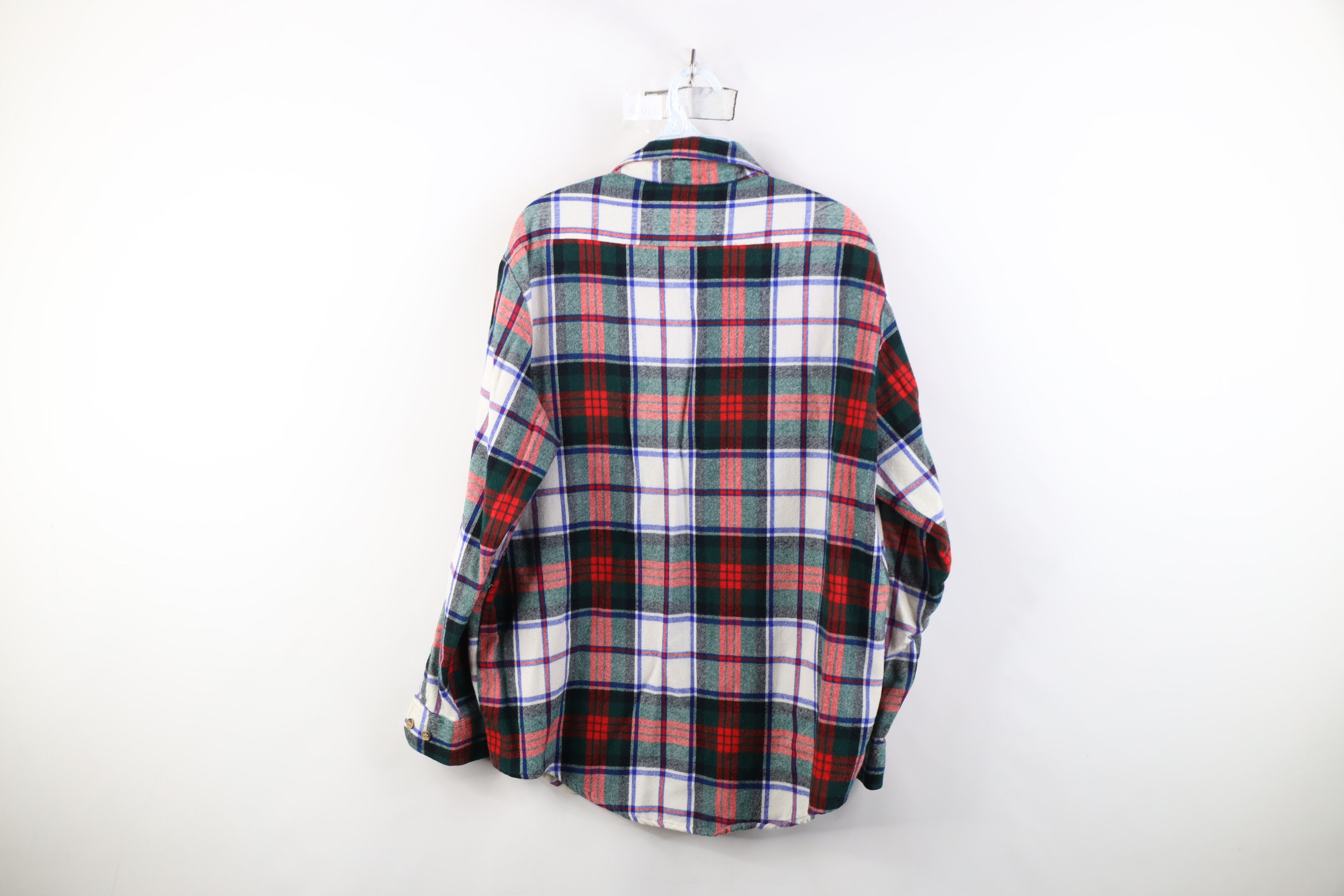 Vintage Vintage 90s Streetwear Flannel Collared Button Shirt Plaid Size US L / EU 52-54 / 3 - 11 Thumbnail