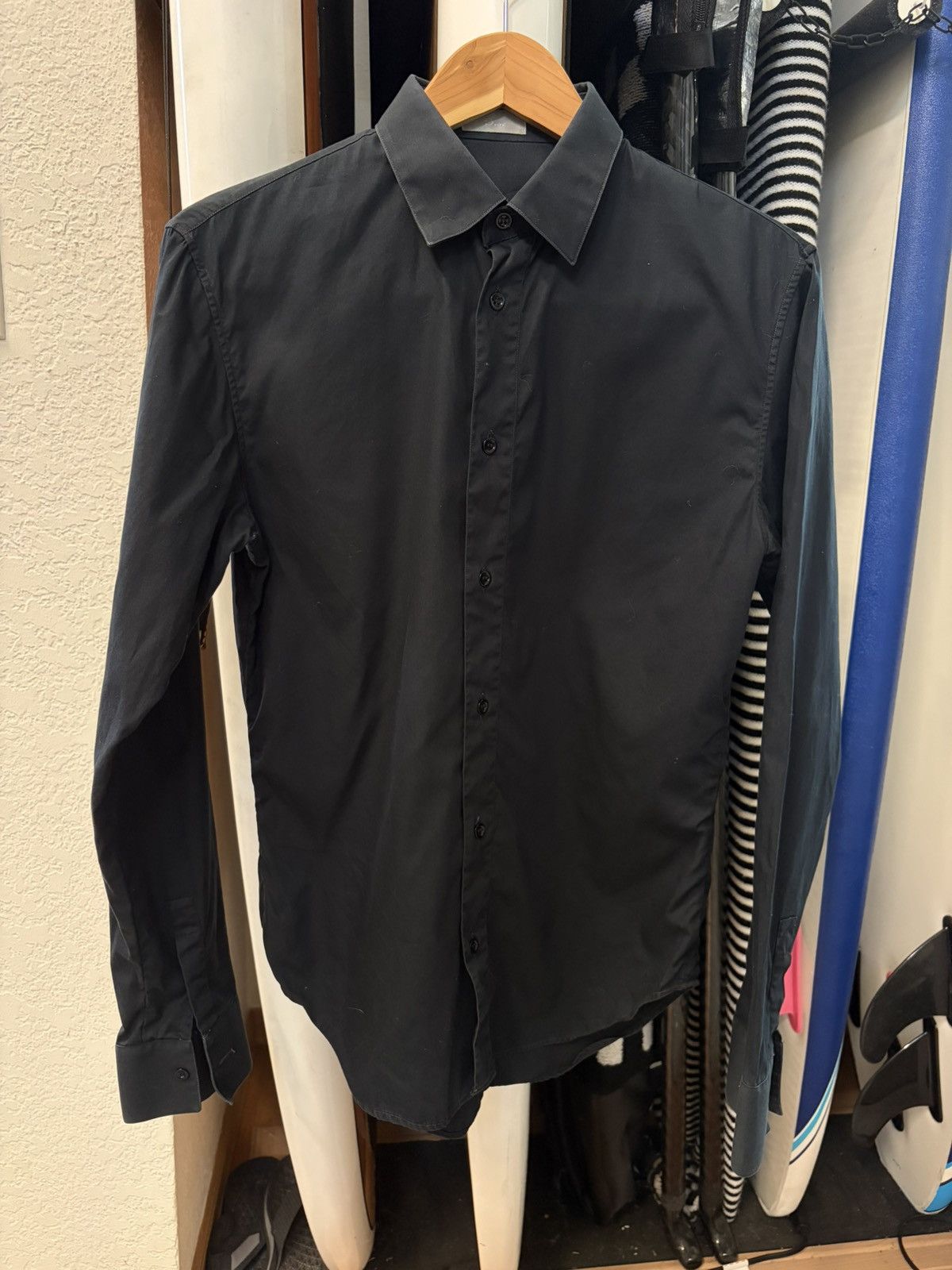 Dior AW07 Navigate Black Button Up Shirt by Hedi Slimane Size US S / EU 44-46 / 1 - 1 Thumbnail