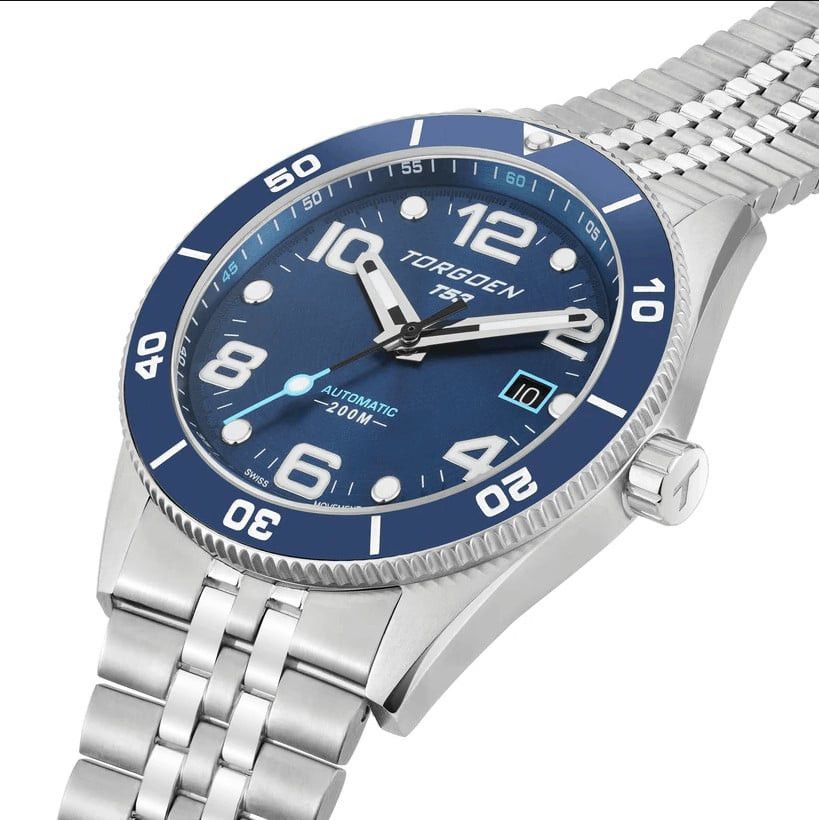 Other New Torgoen TN-1296 T53 Diver Automatic Blue 41mm Steel Str Size ONE SIZE - 2 Thumbnail