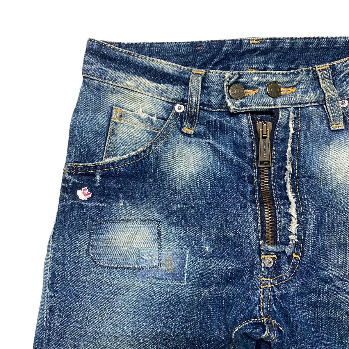 Dsquared2 Dsquared2 Distressed Denim Cropped Jeans Size 28" / US 6 / IT 42 - 4 Thumbnail
