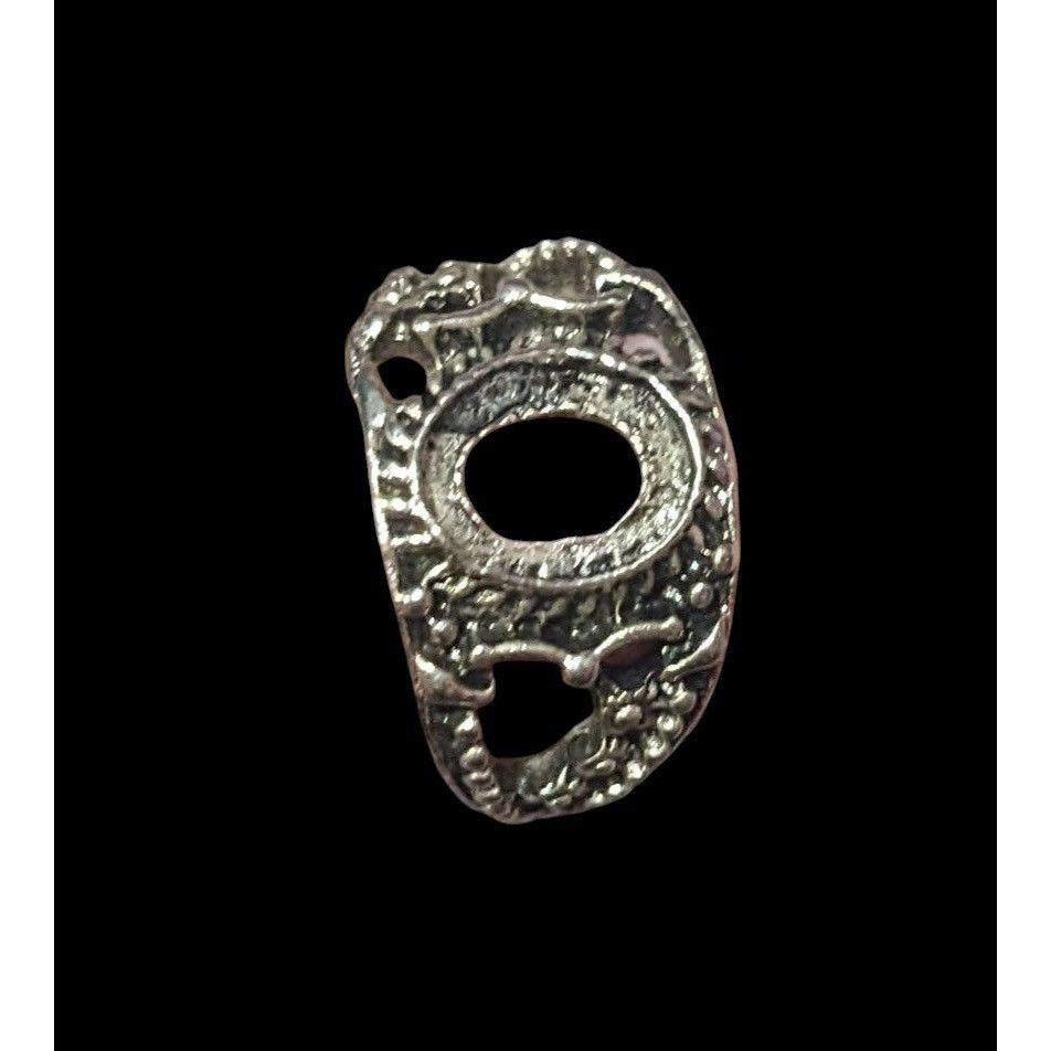 Other Floral Filigree Silver Tone Ring Setting Size 7 3/4 Size ONE SIZE - 9 Thumbnail