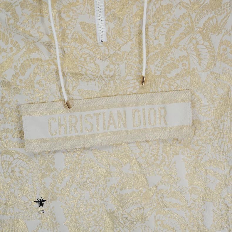 Dior Dior Gold Floral Print Hooded Jacket-2506 Size US XS / EU 42 / 0 - 3 Thumbnail