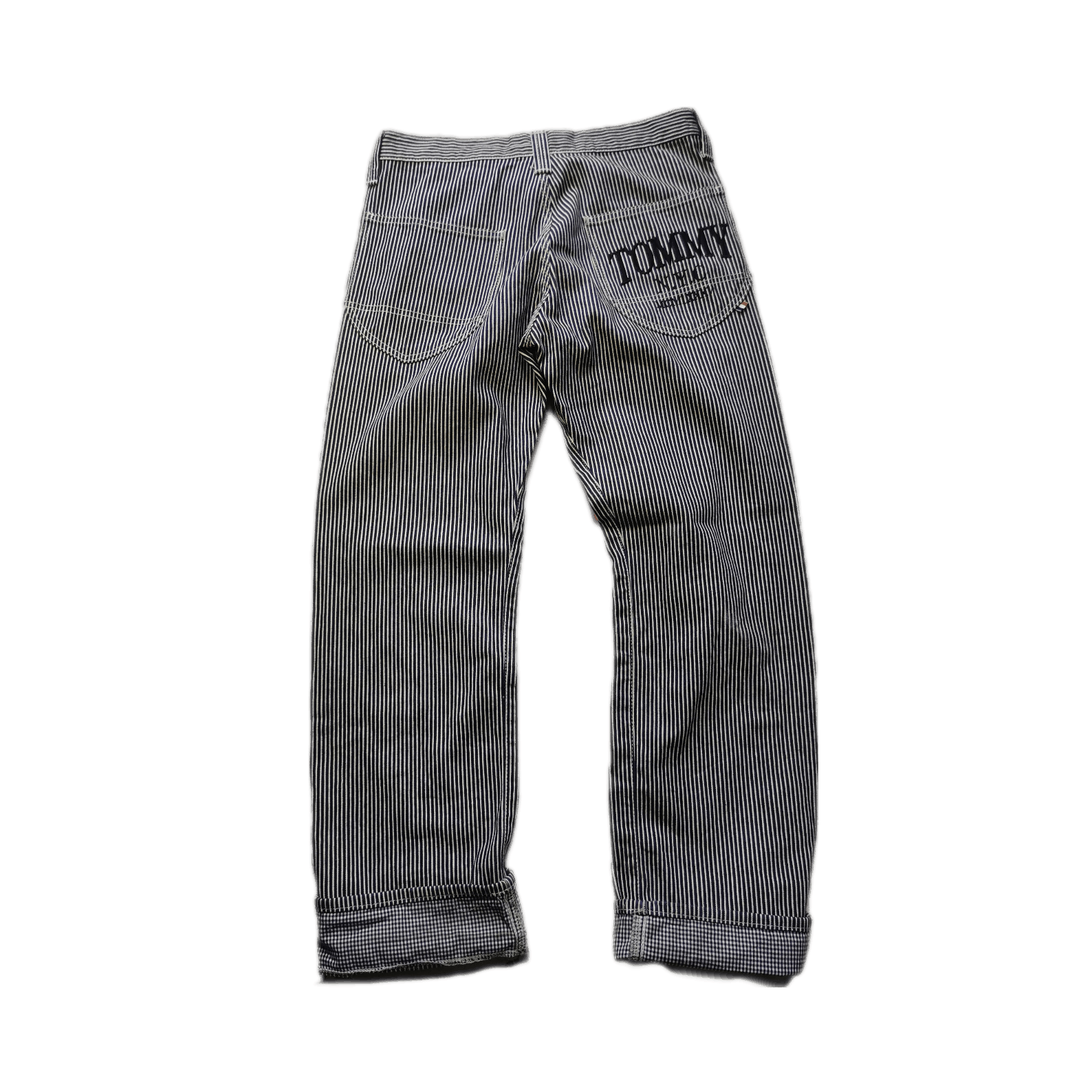 Japanese Brand 🇯🇵🔥🔥 90s Embroidered Tommy Hickor Baggy Pants Size US 33 - 1 Thumbnail