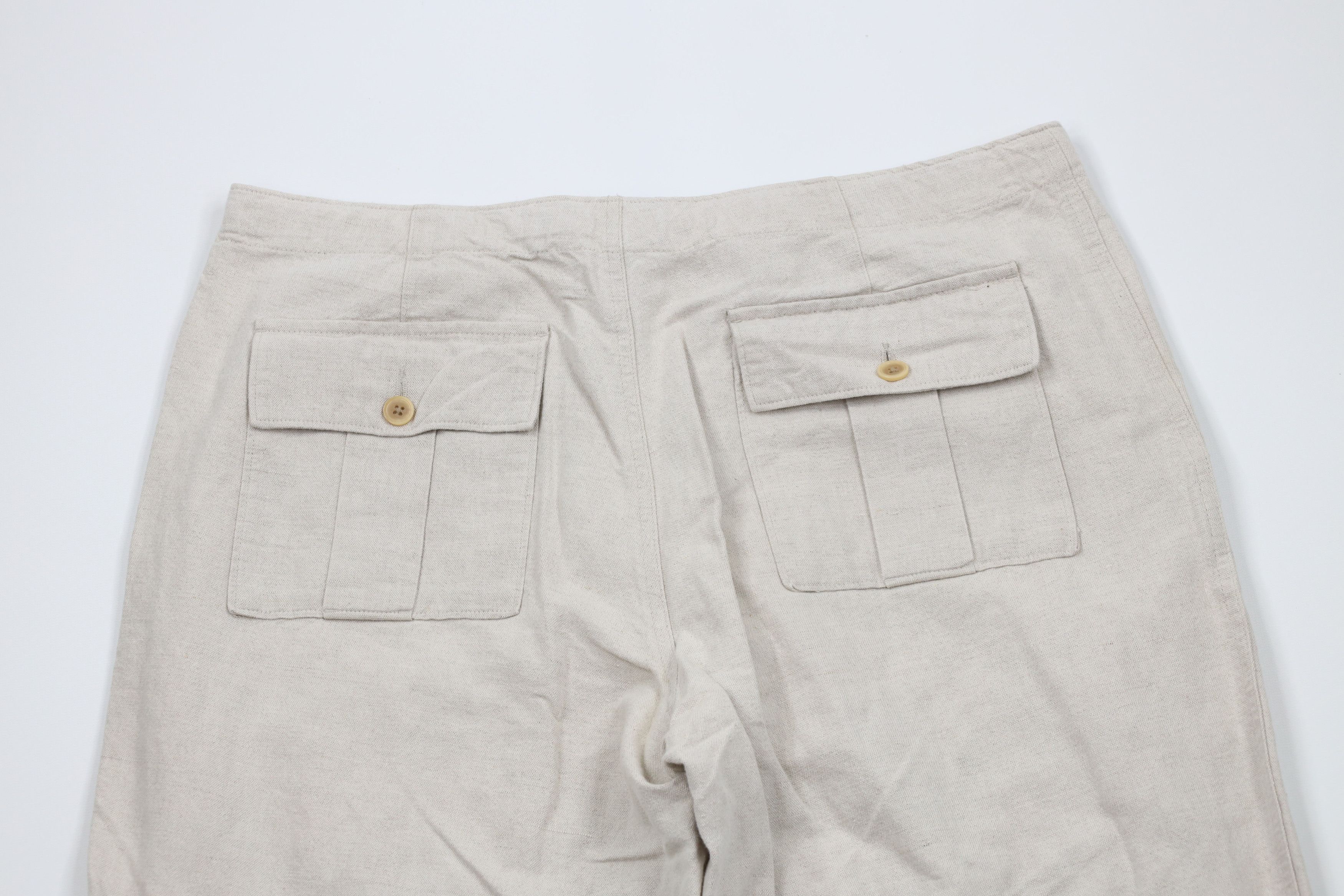 Vintage Vintage 90s Streetwear Blend Wide Leg Harem Pants Beige Size US 32 / EU 48 - 12 Thumbnail