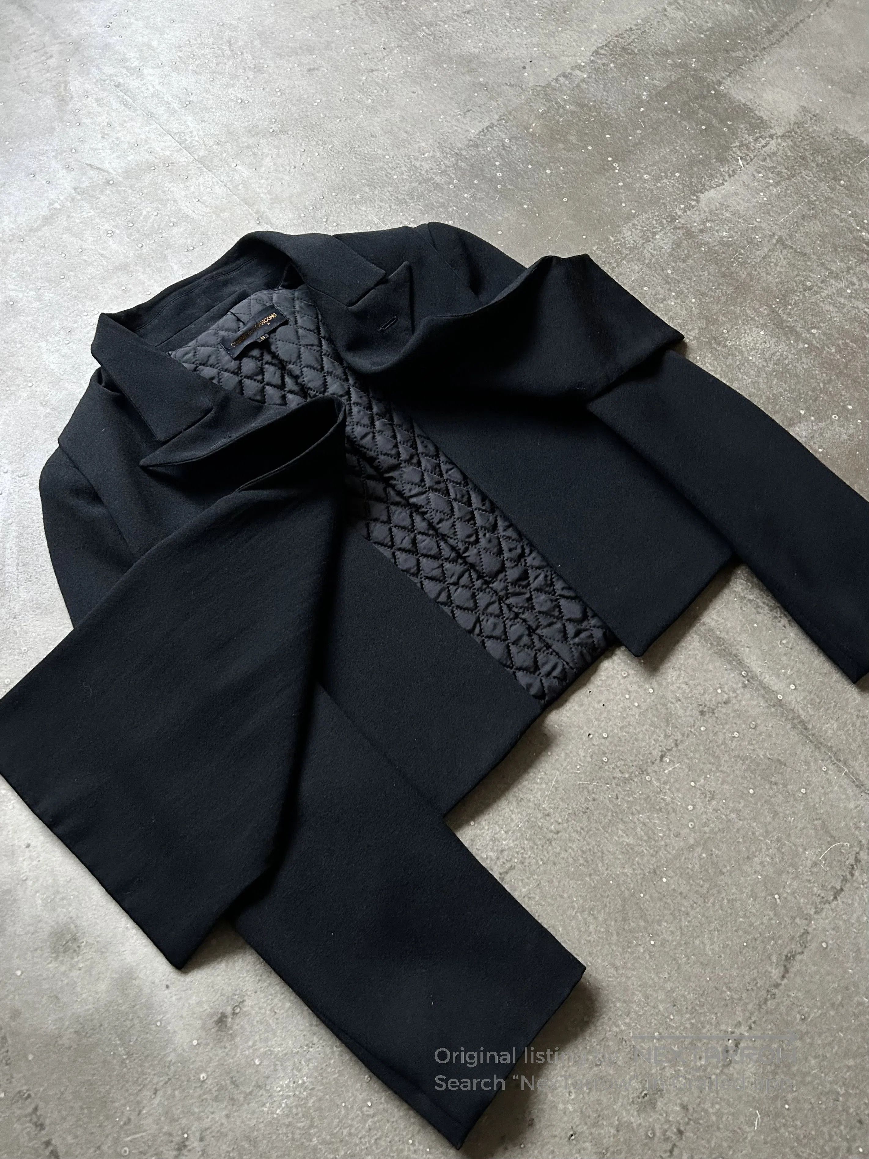 Comme des Garcons COMME des GARÇONS 1988AW Detachable Lapel Coat. Size US M / EU 48-50 / 2 - 4 Thumbnail