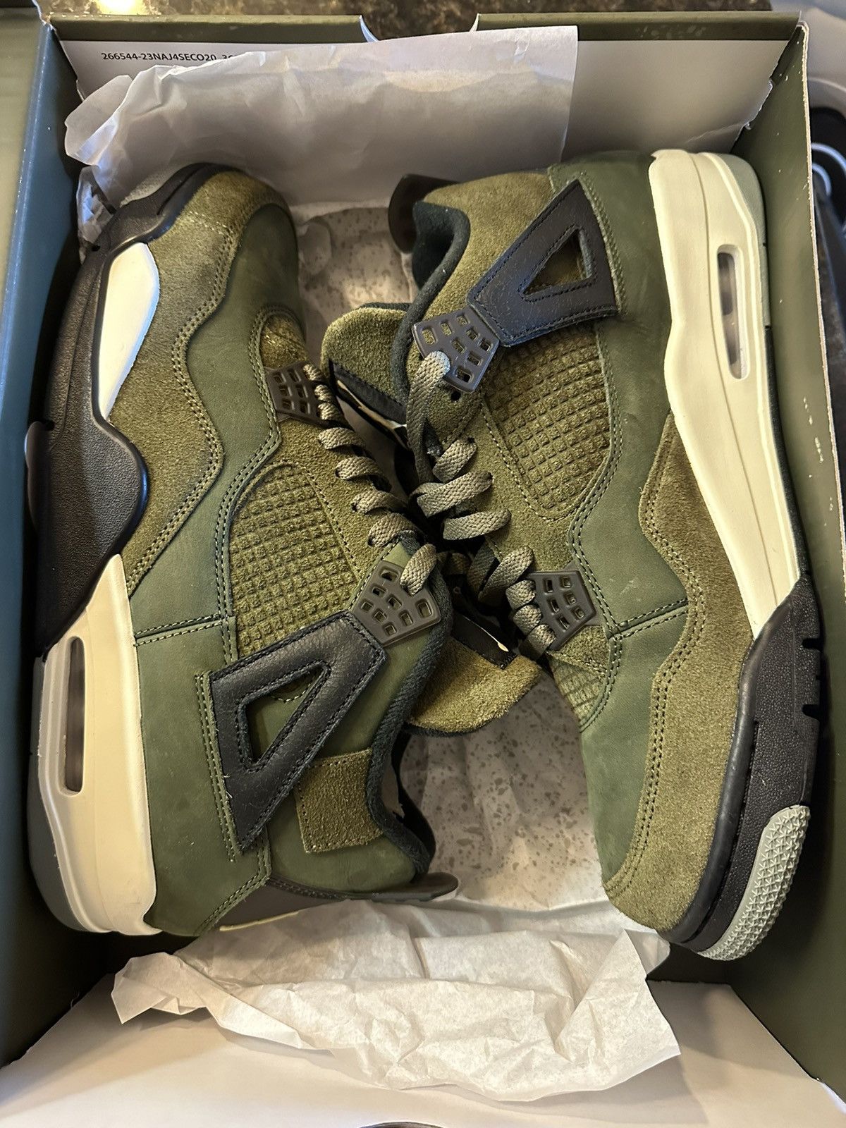 Jordan Brand AIR JORDAN 4 RETRO SE CRAFT “MEDIUM OLIVE” Size US 12 / EU 45 - 2 Thumbnail