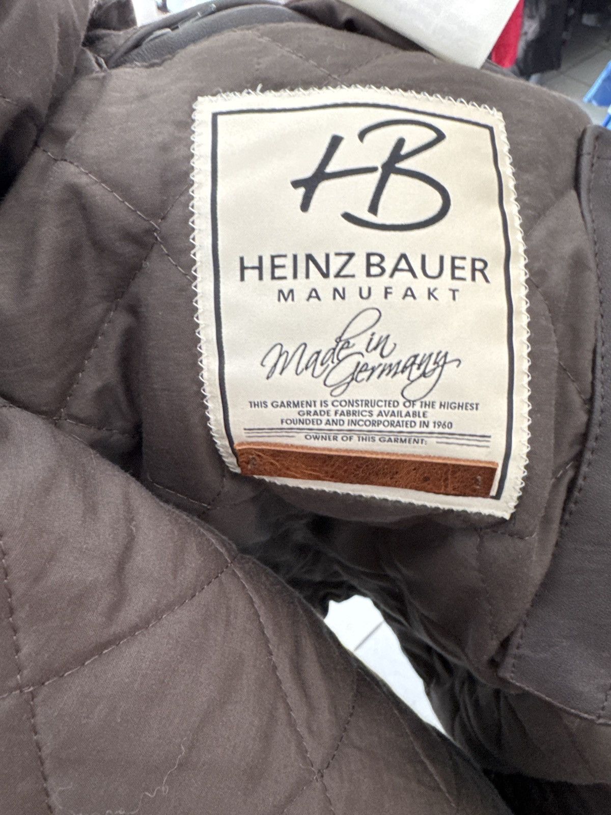 Other Heinz Bauer Leather jacket Size US L / EU 52-54 / 3 - 10 Thumbnail