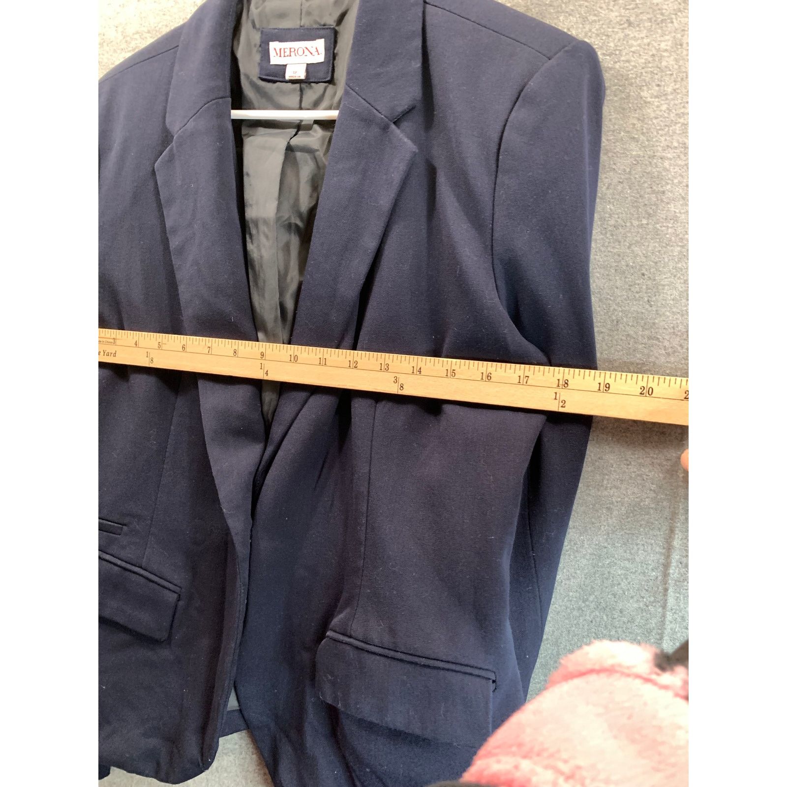 Merona Merona Suits Womens Size 12 Blue Navy Formal Top Blazer Size L / US 10 / IT 46 - 7 Thumbnail