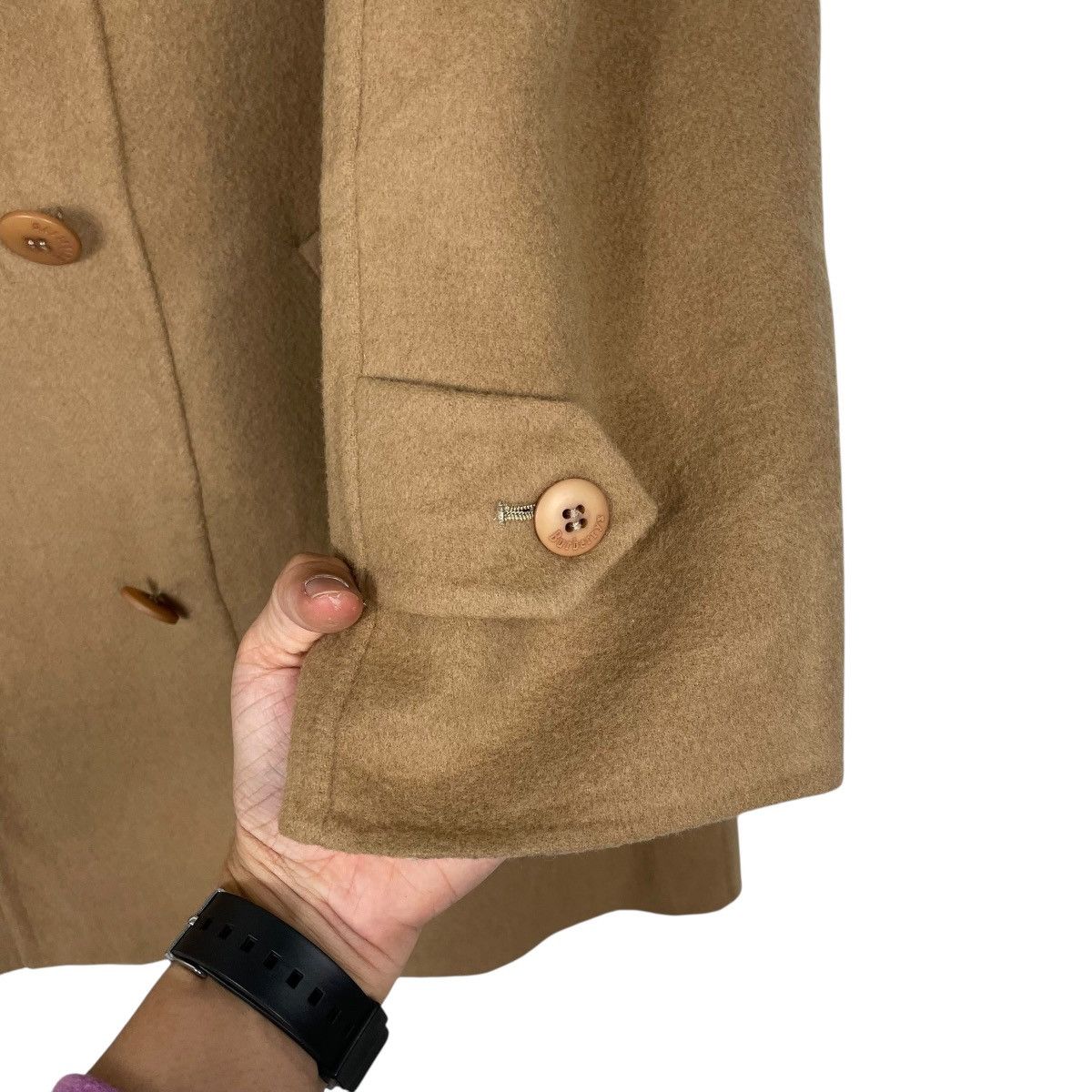 Burberry Burberrys Nova Check Double Breasted Wool Coat Size M / US 6-8 / IT 42-44 - 13 Thumbnail