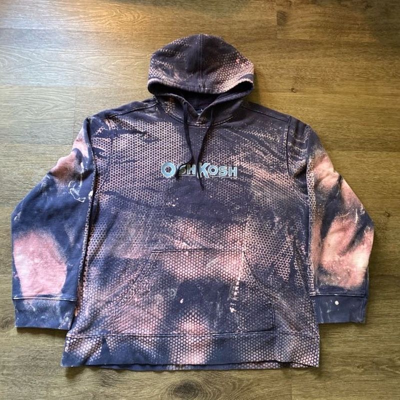 Oshkosh Bleach Stained Vintage Osh Kosh Hoodie Size US XL / EU 56 / 4 - 1 Thumbnail