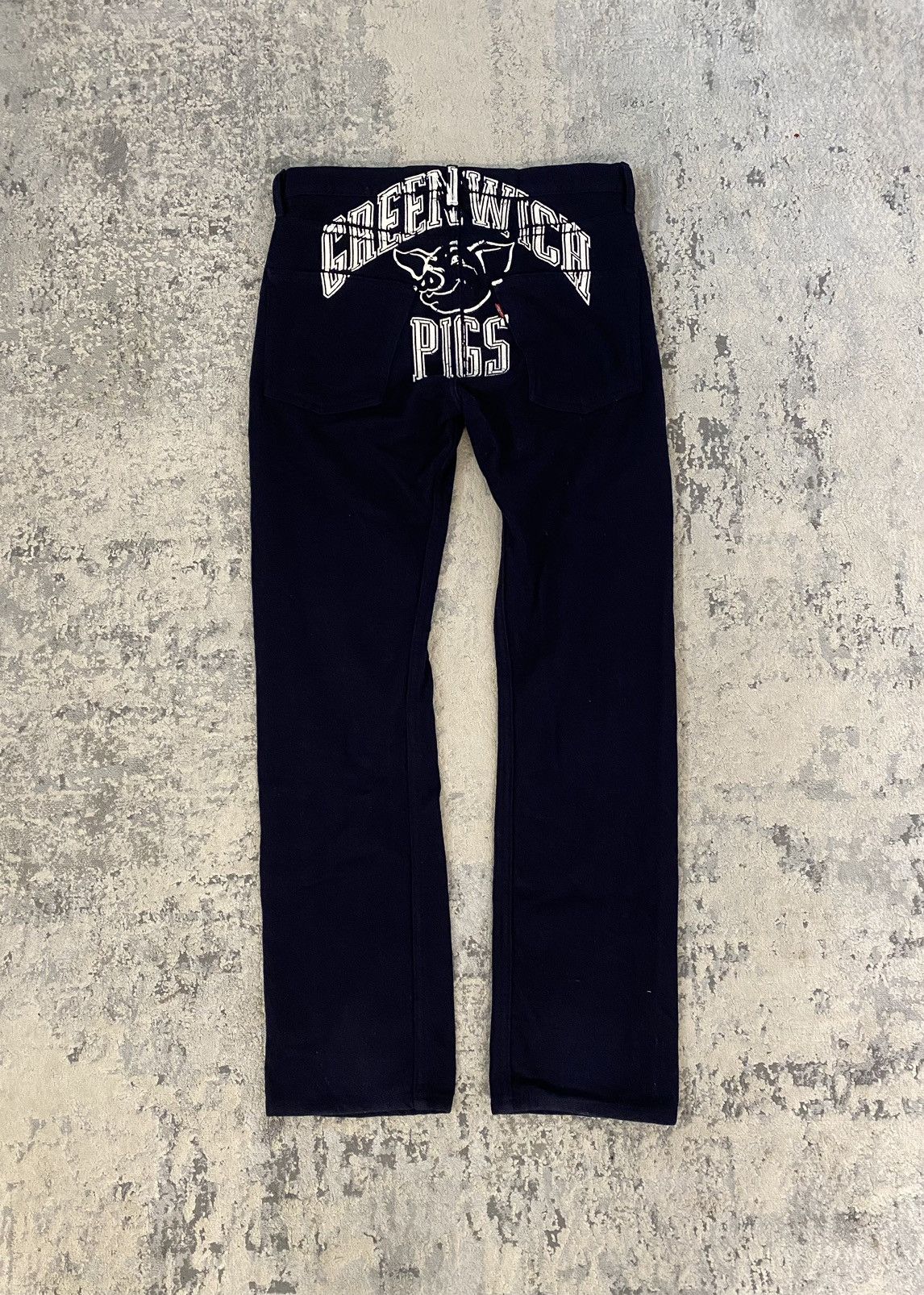 Comme des Garcons AW02 Greenwitch Pigs Painted Wool Pants Size US 32 / EU 48 - 1 Thumbnail
