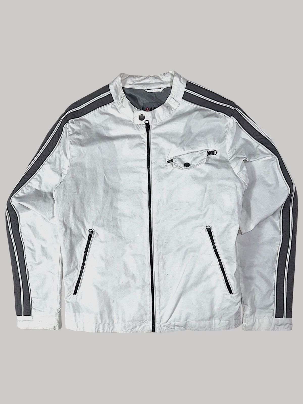 Japanese Brand × Vintage Racer jacket racinrg stripe Size US S / EU 44-46 / 1 - 1 Thumbnail