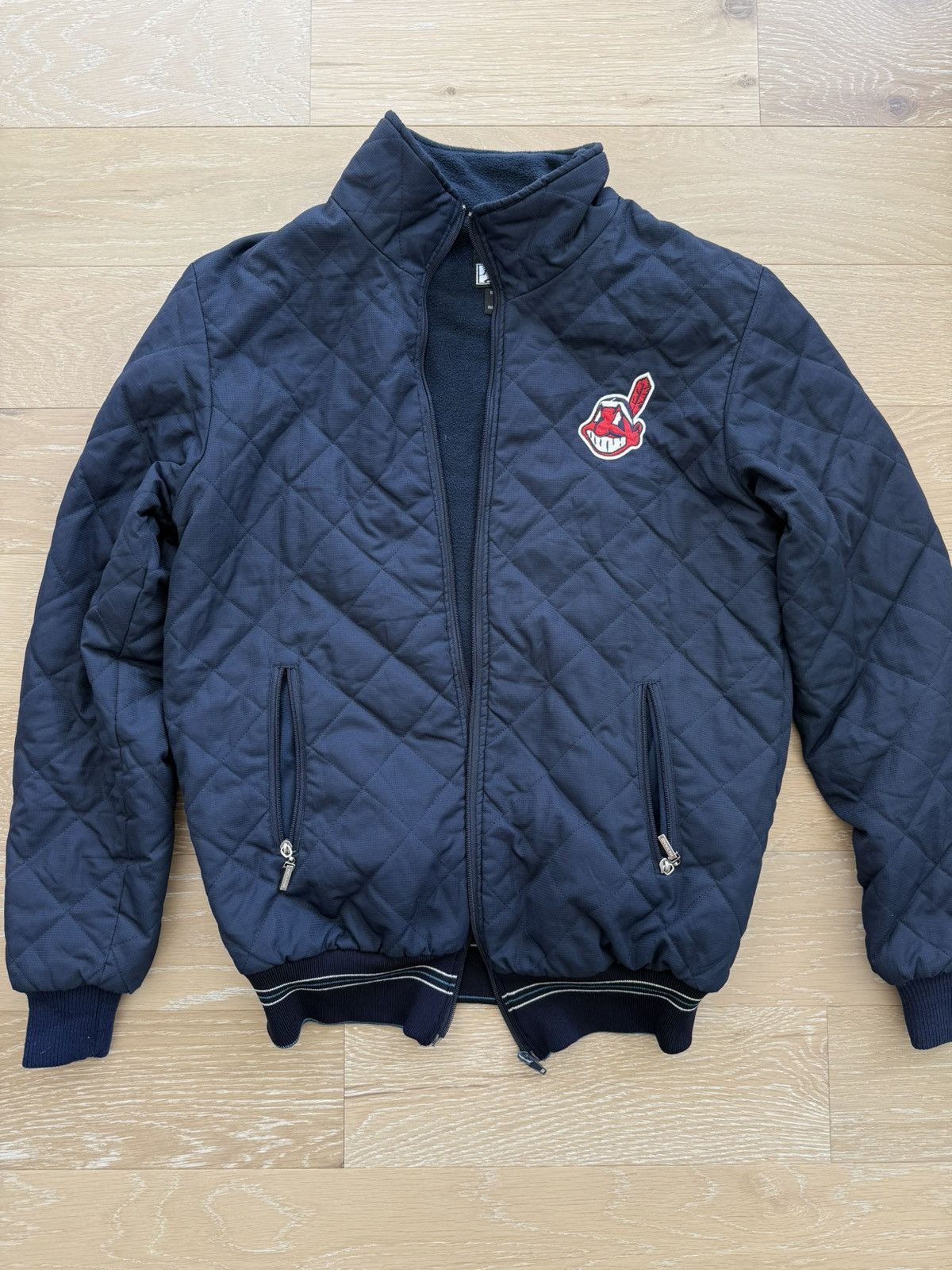 MLB Vintage Cleveland Indians Guardians Def Jam Zip Jacket Size US XL / EU 56 / 4 - 2 Thumbnail