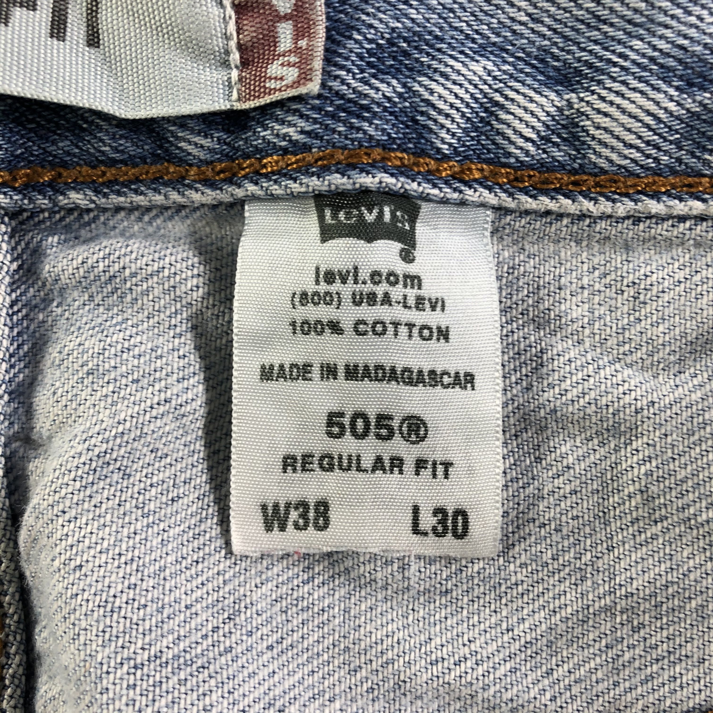 Levi's Vintage Light Wash Levis 505 Jeans-J3237 Size US 38 / EU 54 - 13 Thumbnail