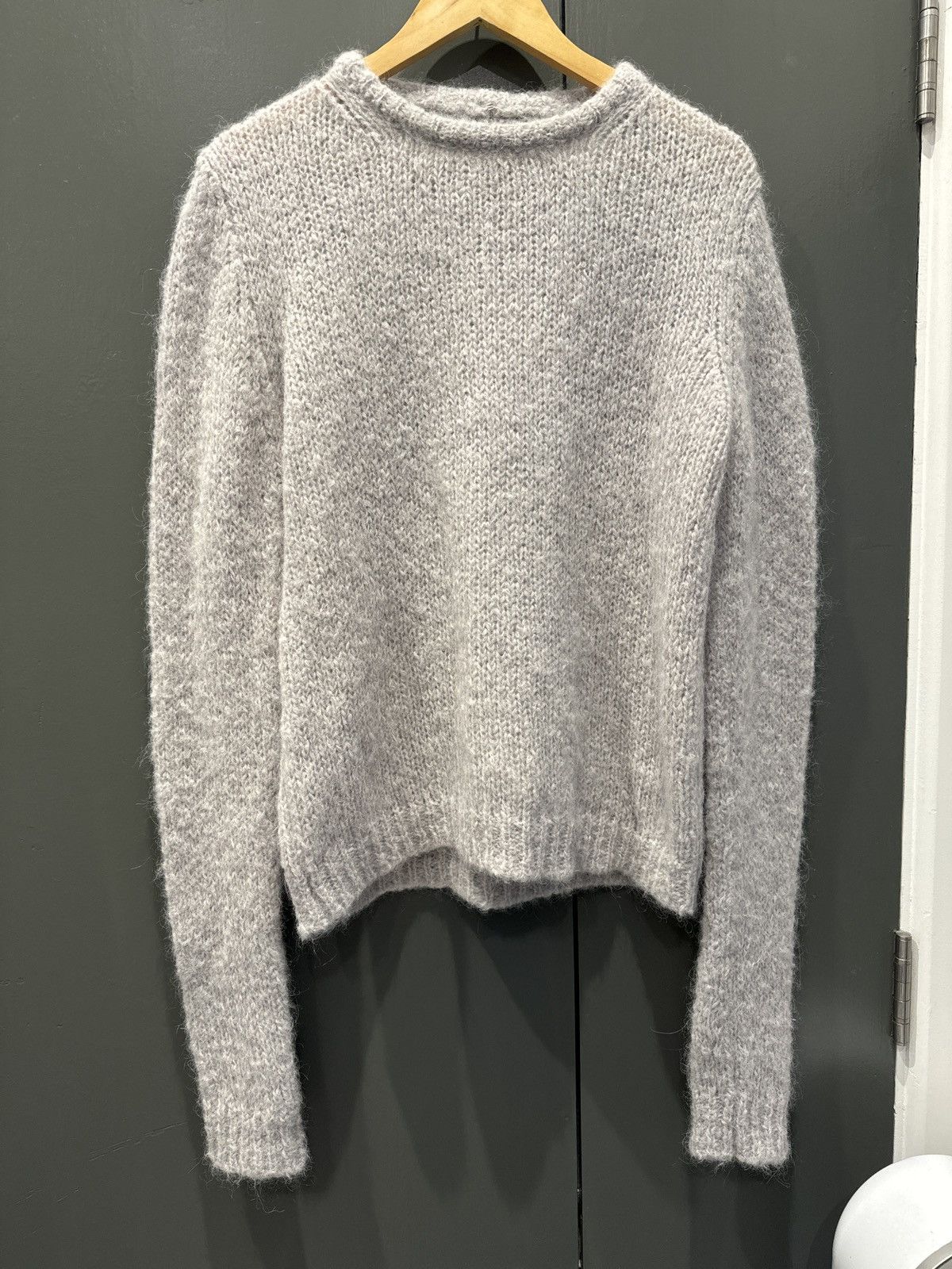 image of Rick Owens Mohair Sweater in Grey, Men's (Size Medium)