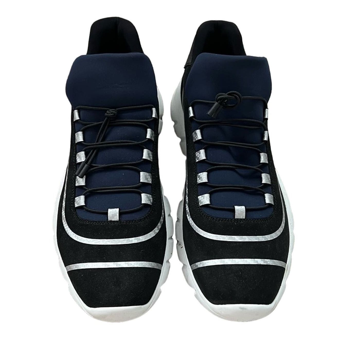 Fendi Fendi Men’s Neoprene Blue/White/Silver Slip-On Sneakers Size US 8 / EU 41 - 4 Thumbnail