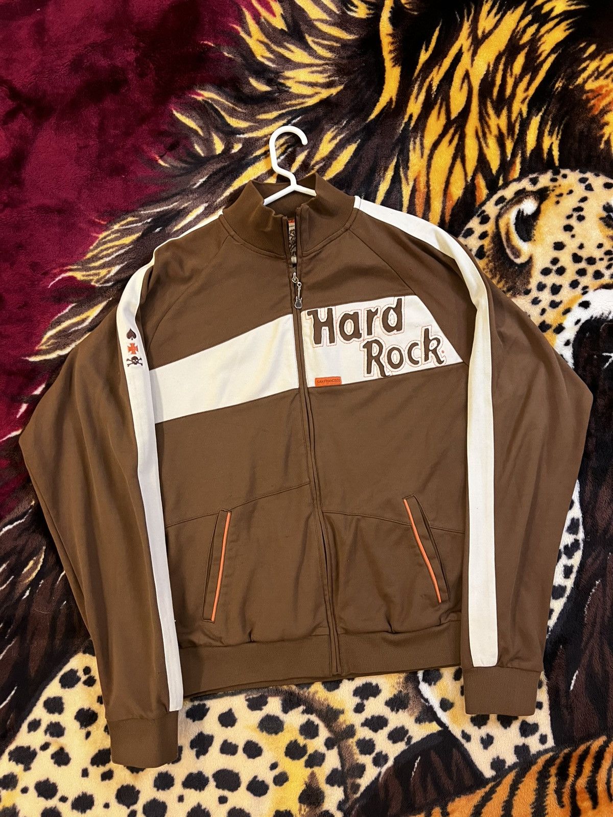 Hard Rock Cafe × Vintage Vintage Hard Rock Cafe Brown San Francisco Jacket Size US L / EU 52-54 / 3 - 1 Thumbnail
