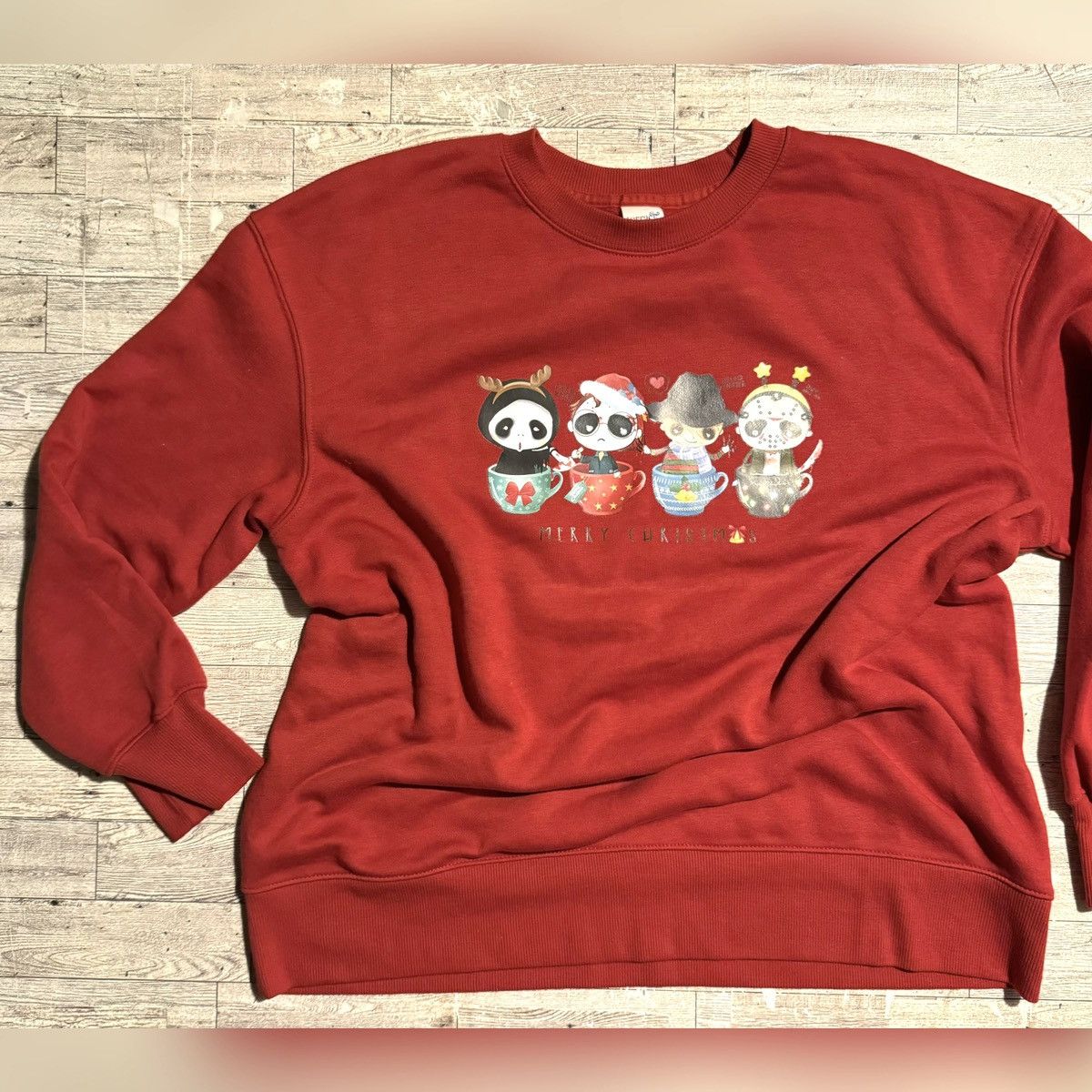 Other Halloween Meets Christmas, Rust, Oversized Sweatshirt Size ONE SIZE - 6 Thumbnail