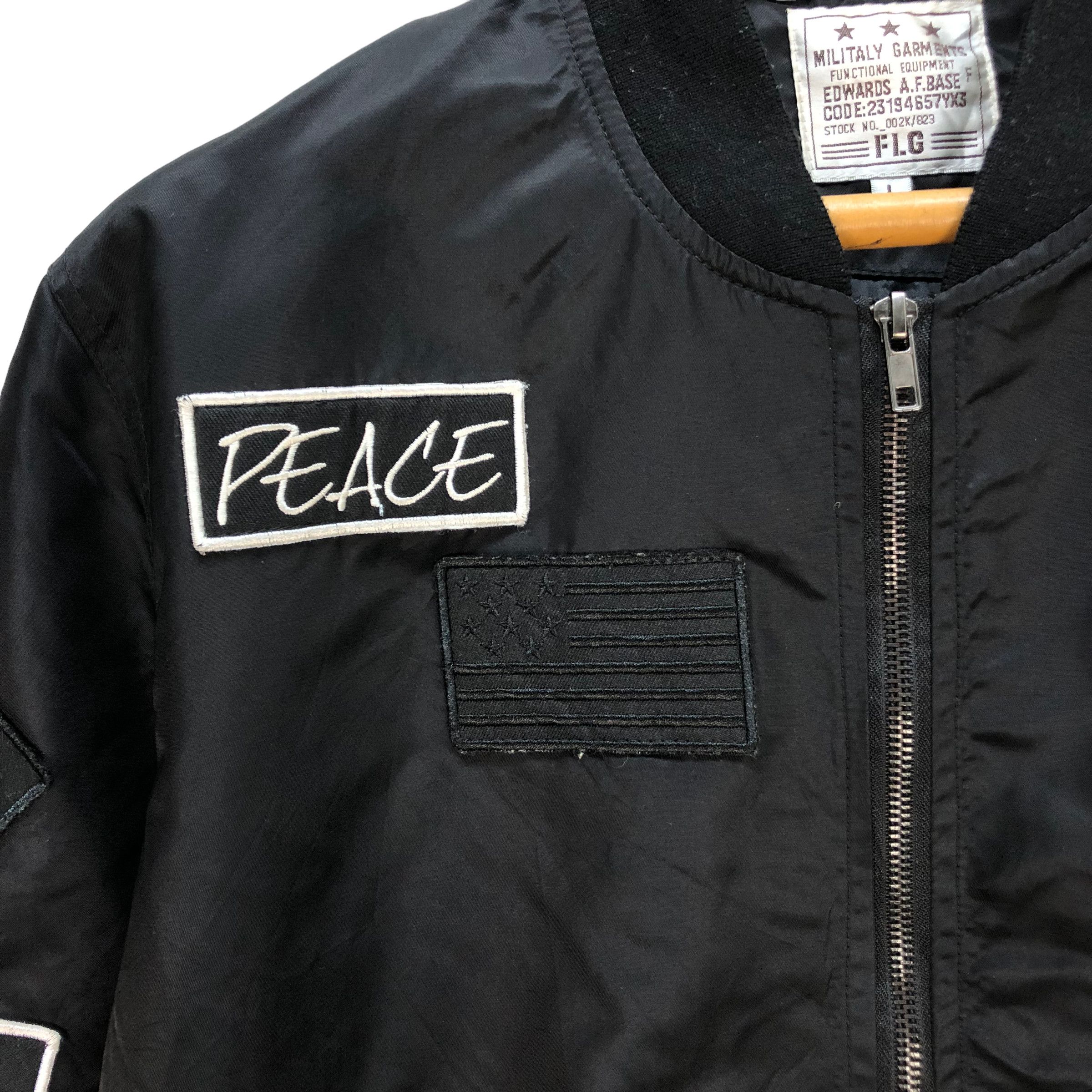 Japanese Brand MILITARY GARMENT PATCHES BOMBER JACKET #7338-130 Size US L / EU 52-54 / 3 - 3 Thumbnail
