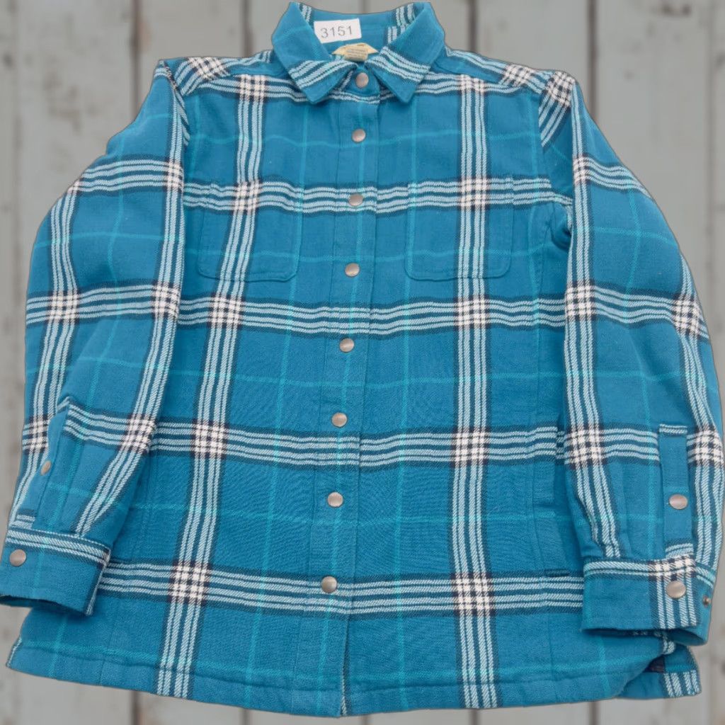 Vintage Duluth Women's Plaid Flannel Jacket Shacket Quilted 3151 Size M / US 6-8 / IT 42-44 - 1 Thumbnail