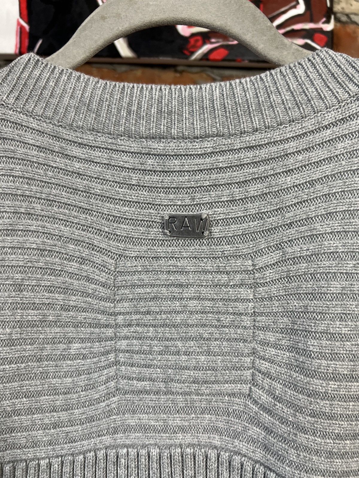 G-Star × Vintage Vintage G-Star Raw Sweater Knit Big Logo 90s Streetstyle Size US L / EU 52-54 / 3 - 4 Thumbnail