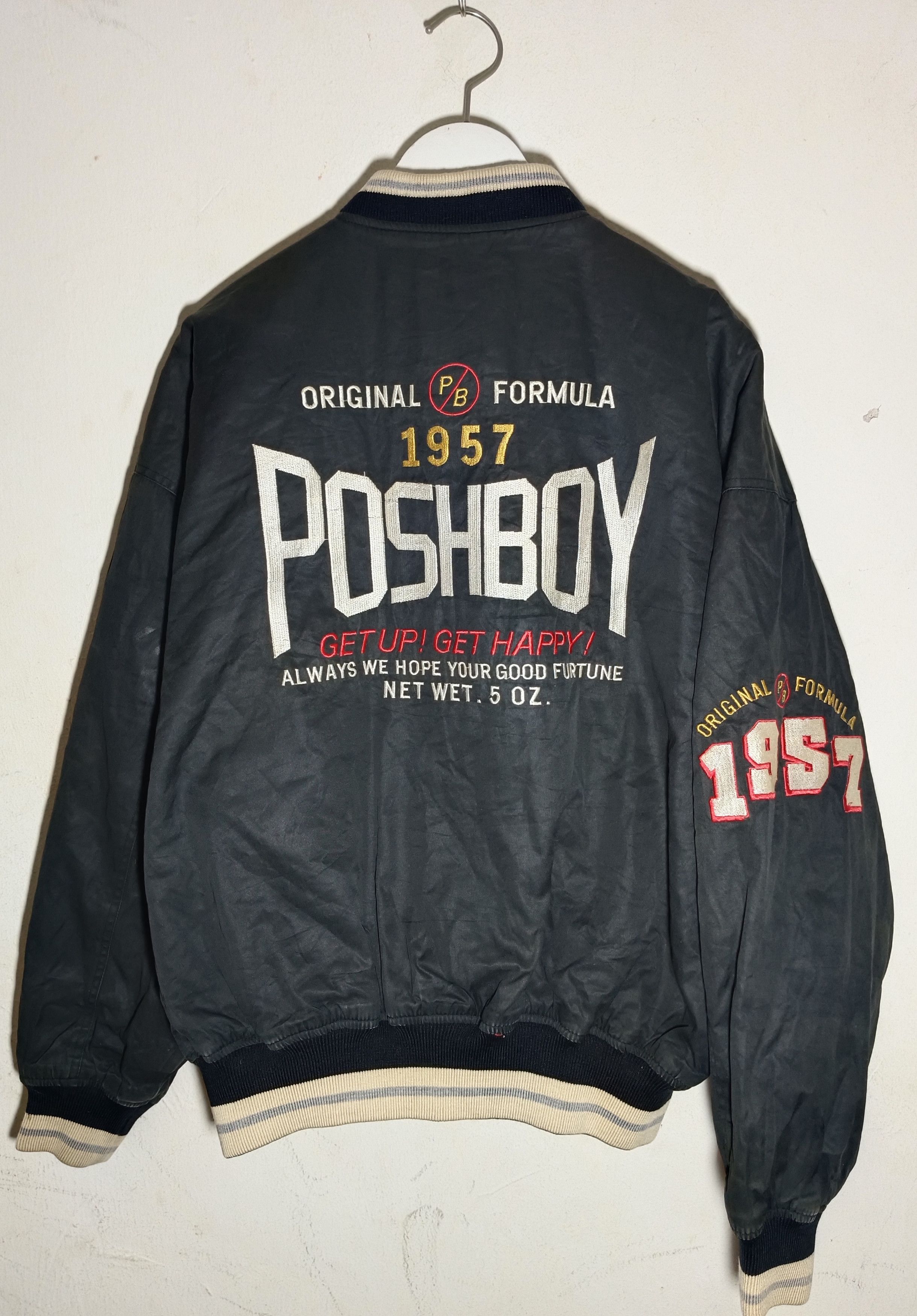 Japanese Brand × Vintage 🔥🔥RARE🔥🔥 VINTAGE 90”s POSHBOY BOMBER JACKET Size US L / EU 52-54 / 3 - 1 Thumbnail