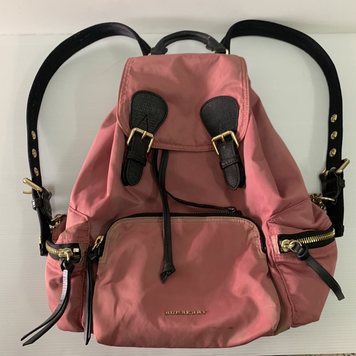 Burberry Burberry Canvas Nylon Pink Backpack Size ONE SIZE - 1 Thumbnail