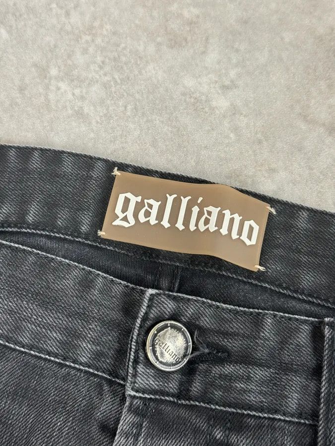 John Galliano 2000s Galliano Propaganda Big Letter Black Jeans Size US 36 / EU 52 - 10 Thumbnail