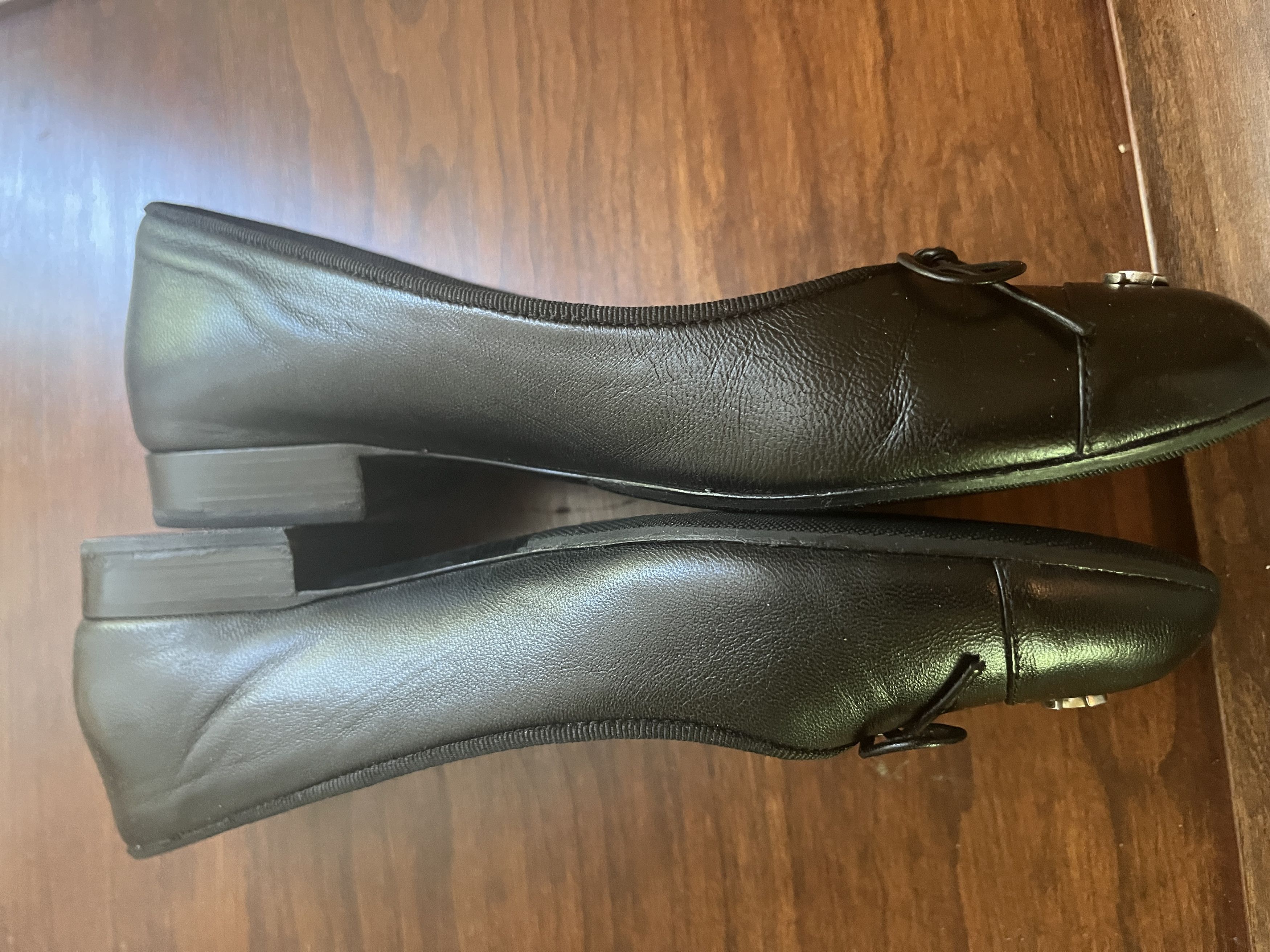 Chanel Chanel ballet flats black leather size 37 Size US 7 / IT 37 - 4 Thumbnail